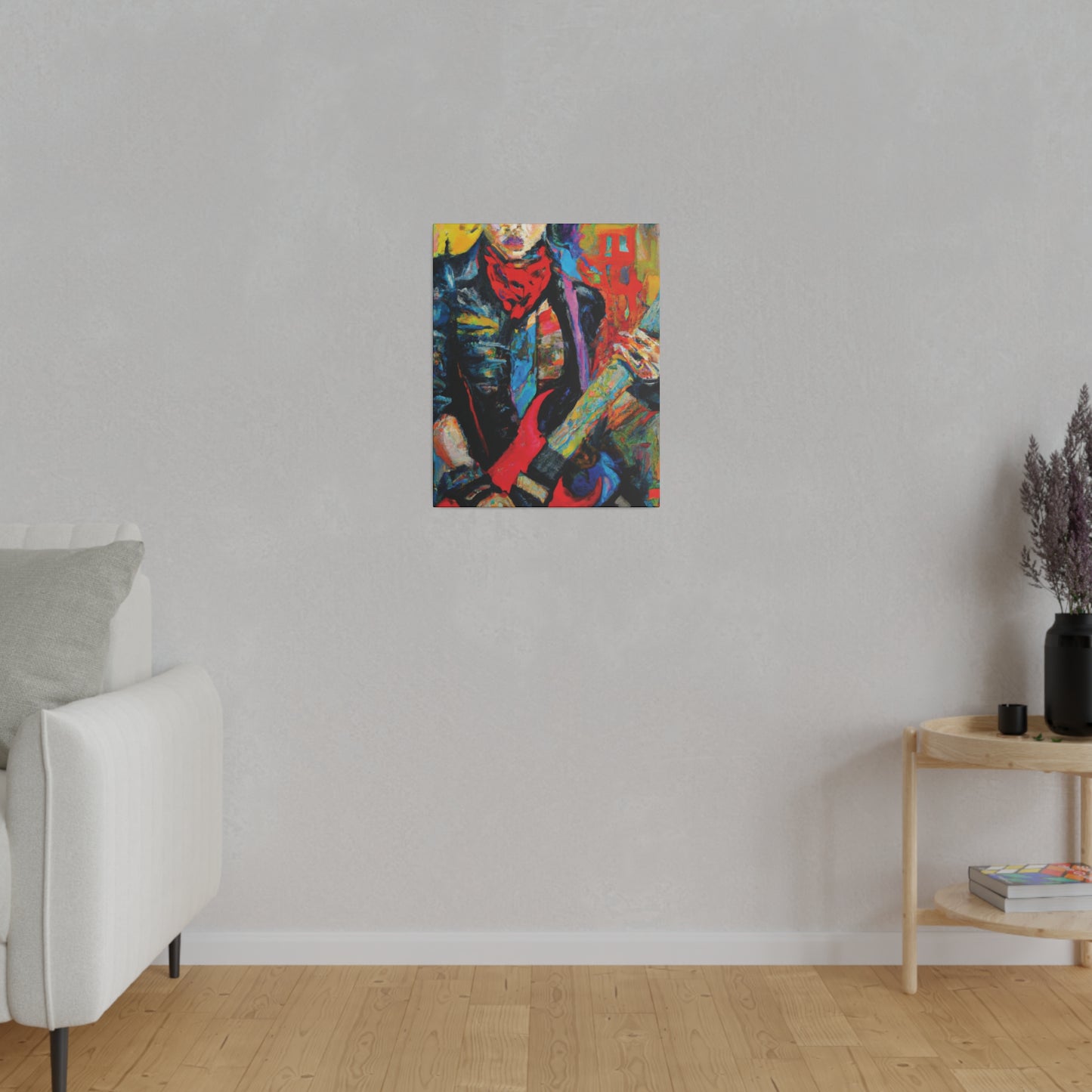 8732A - Rockstar Oil Painting Style Print | Poster | Home Decor | Wall Art | Music Art | Canvas