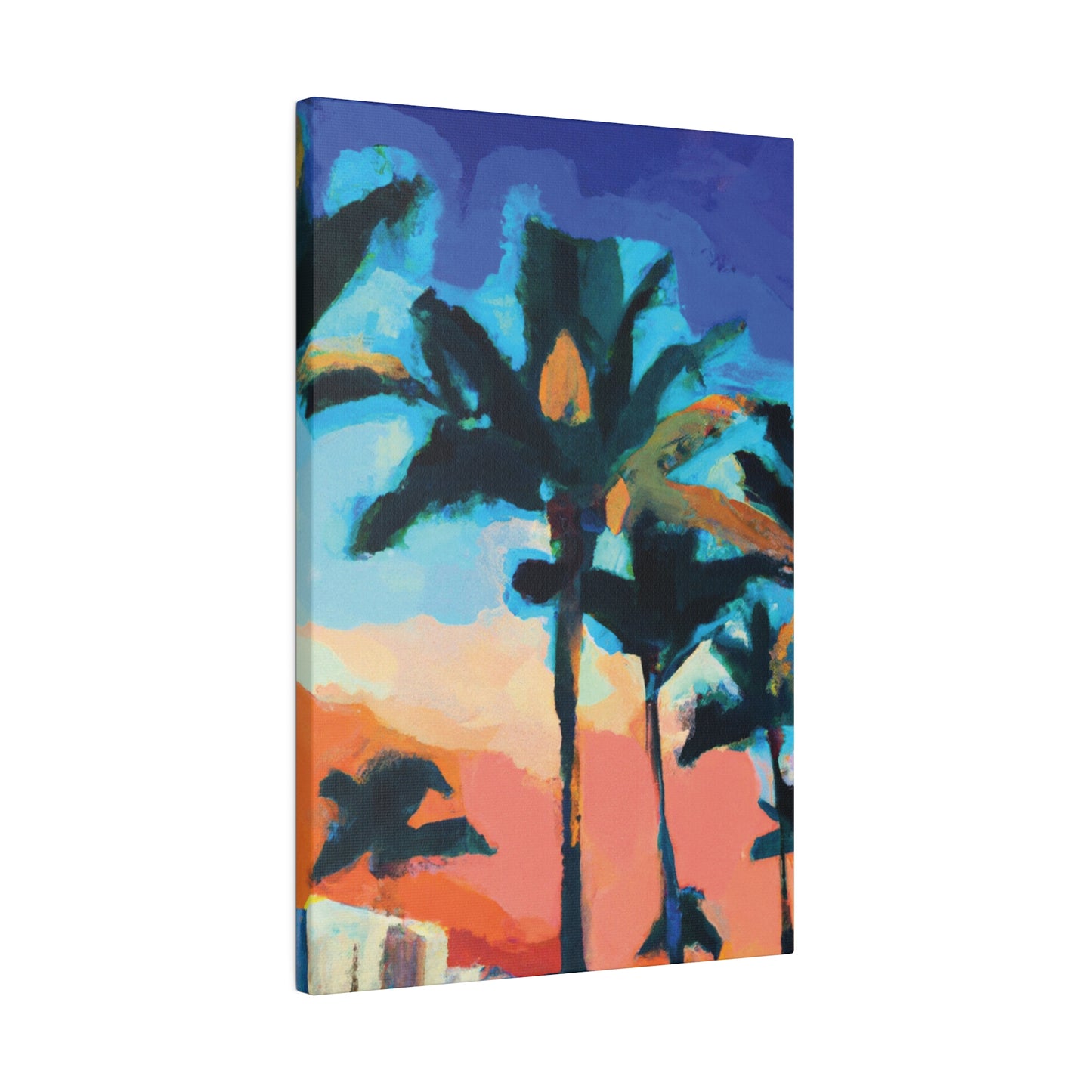 5637G - Miami Beach Sunset Painting Print | Miami | Beach | Sunset | Poster | Home Decor | Wall Art | Canvas