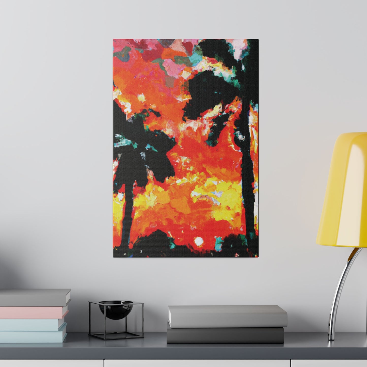 8653O - Miami Beach Sunset Painting Print | Miami | Beach | Sunset | Poster | Home Decor | Wall Art | Canvas