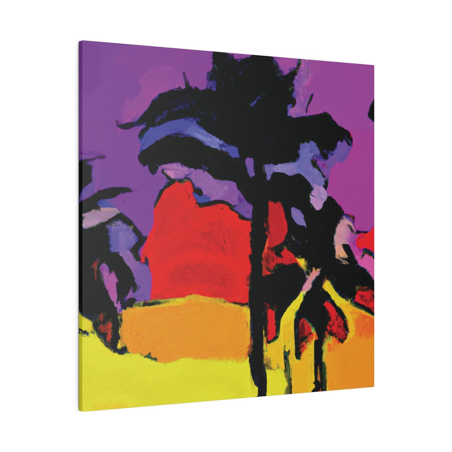 4854H - Miami Beach Sunset Painting Print | Miami | Beach | Sunset | Poster | Home Decor | Wall Art | Canvas