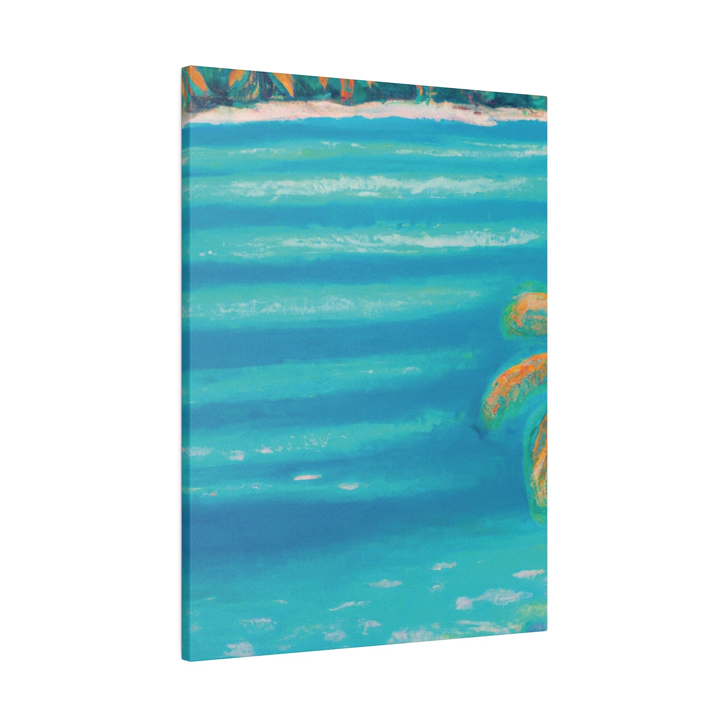 8745H - Bahamas Ocean Painting Print | Bahamas | Ocean | Beach | Poster | Home Decor | Wall Art | Canvas