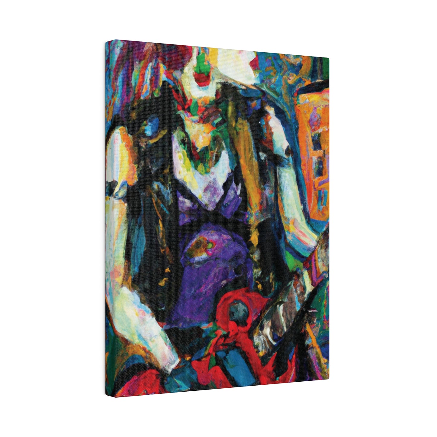6874R - Rockstar Oil Painting Style Print | Poster | Home Decor | Wall Art | Music Art | Canvas