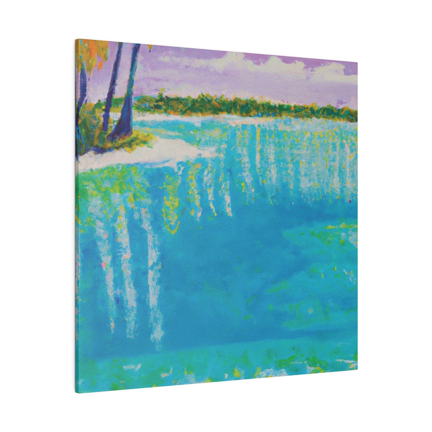 4568K - Bahamas Ocean Painting Print | Bahamas | Ocean | Beach | Poster | Home Decor | Wall Art | Canvas