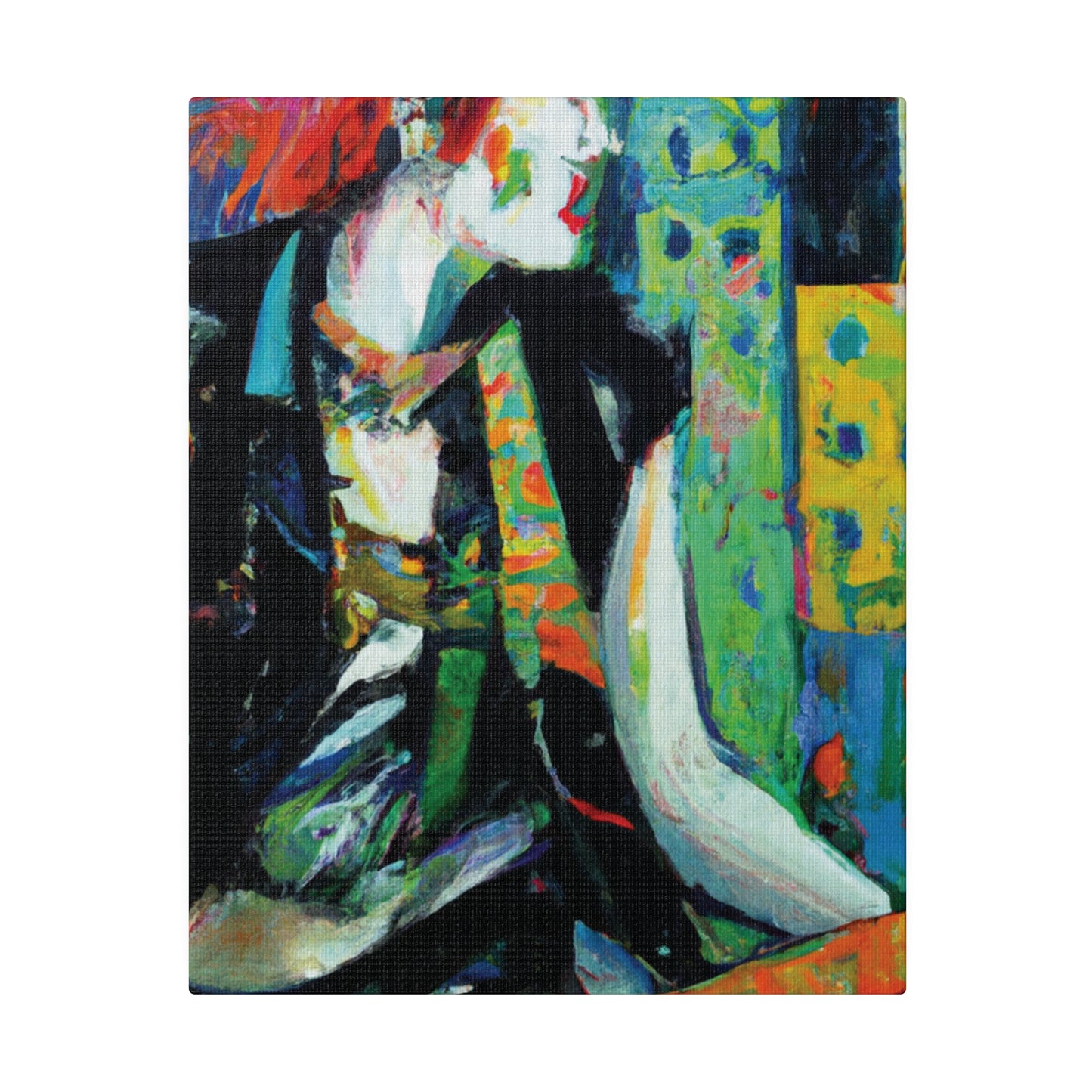 8726V - Rockstar Oil Painting Style Print | Poster | Home Decor | Wall Art | Music Art | Canvas
