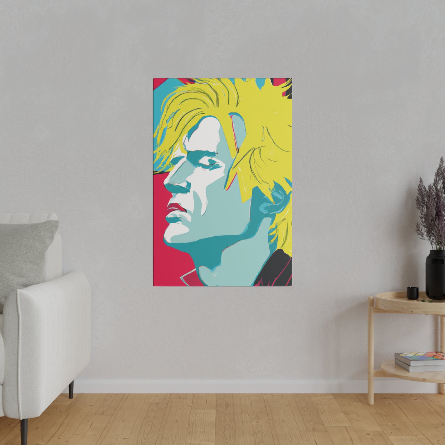 8672J - Rockstar Painting Print | Face | Abstract | Poster | Home Decor | Wall Art | Music Art | Canvas