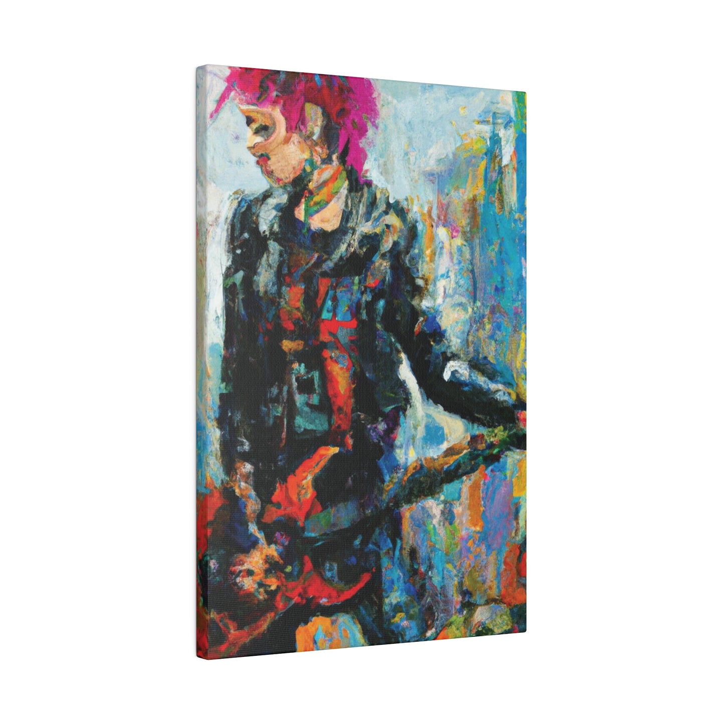 5258U - Rockstar Oil Painting Style Print | Poster | Home Decor | Wall Art | Music Art | Canvas