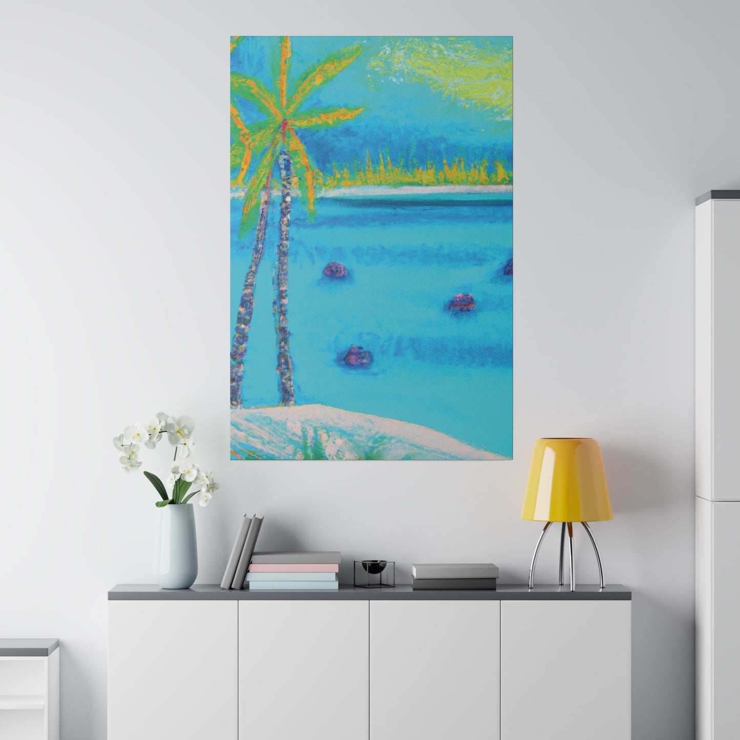 2937T - Bahamas Ocean Painting Print | Bahamas | Ocean | Beach | Poster | Home Decor | Wall Art | Canvas