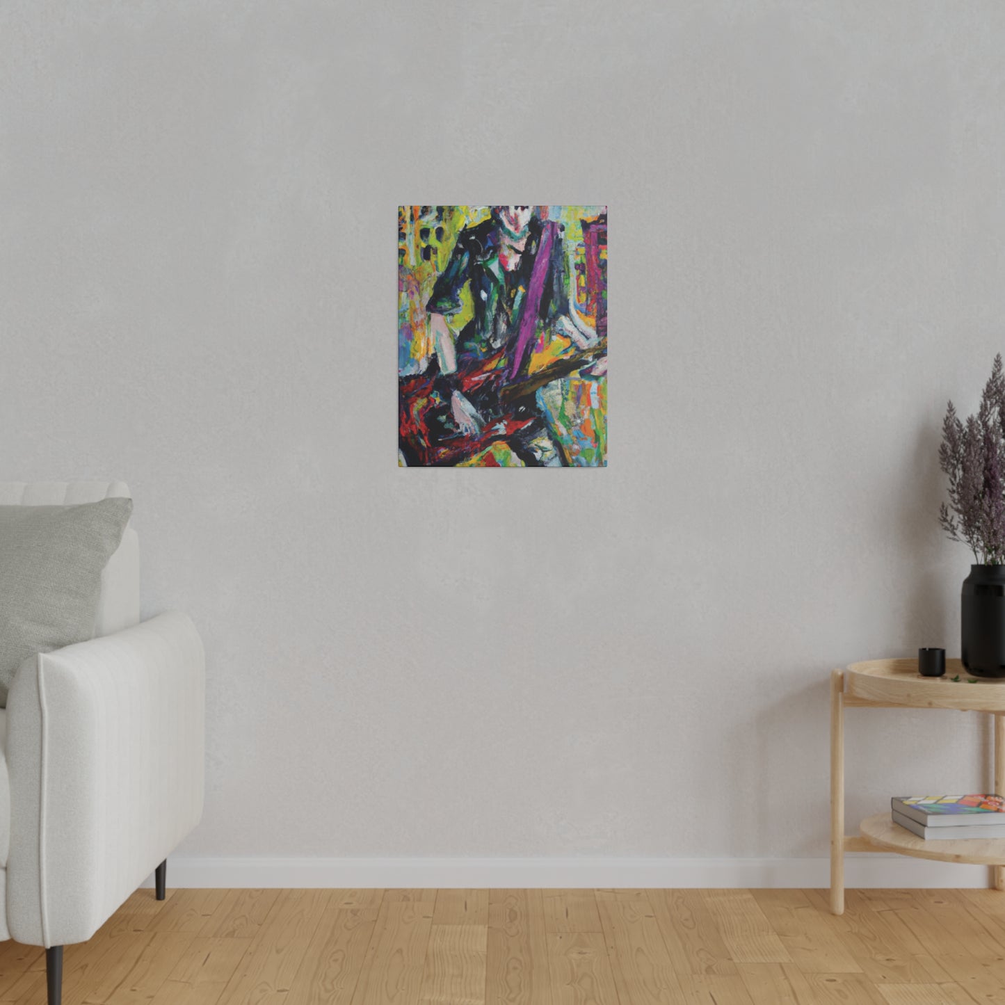 5521G - Rockstar Oil Painting Style Print | Poster | Home Decor | Wall Art | Music Art | Canvas