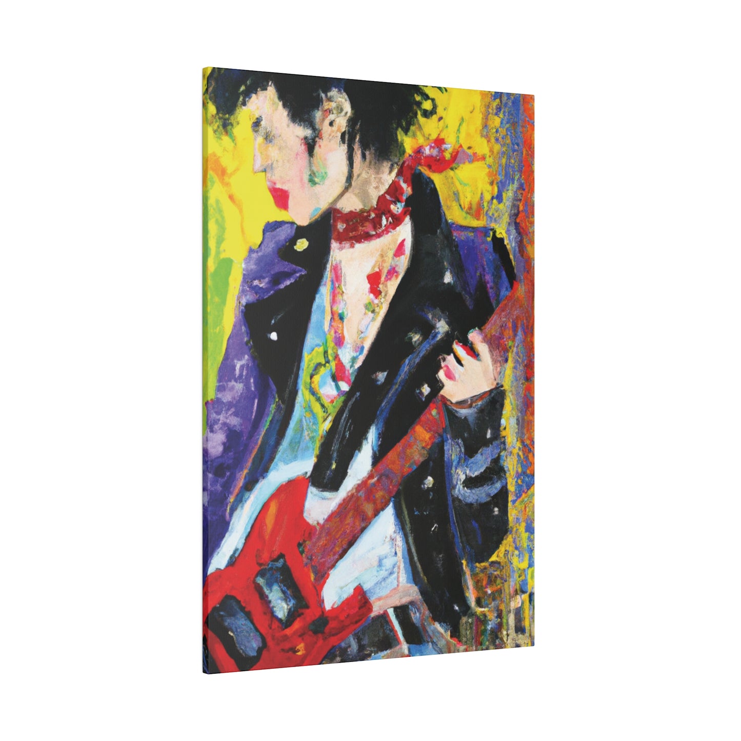 4600X - Rockstar Oil Painting Style Print | Poster | Home Decor | Wall Art | Music Art | Canvas