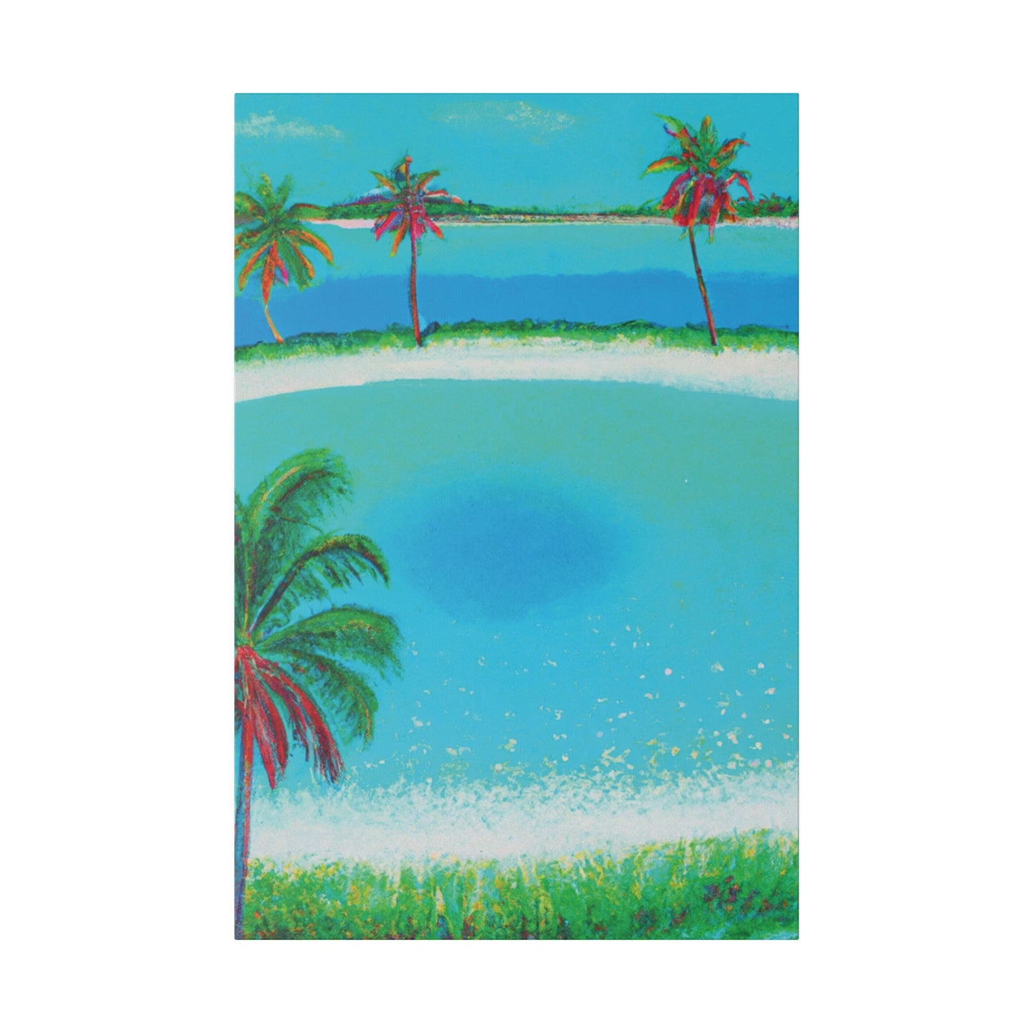 2198G - Bahamas Ocean Painting Print | Bahamas | Ocean | Beach | Poster | Home Decor | Wall Art | Canvas