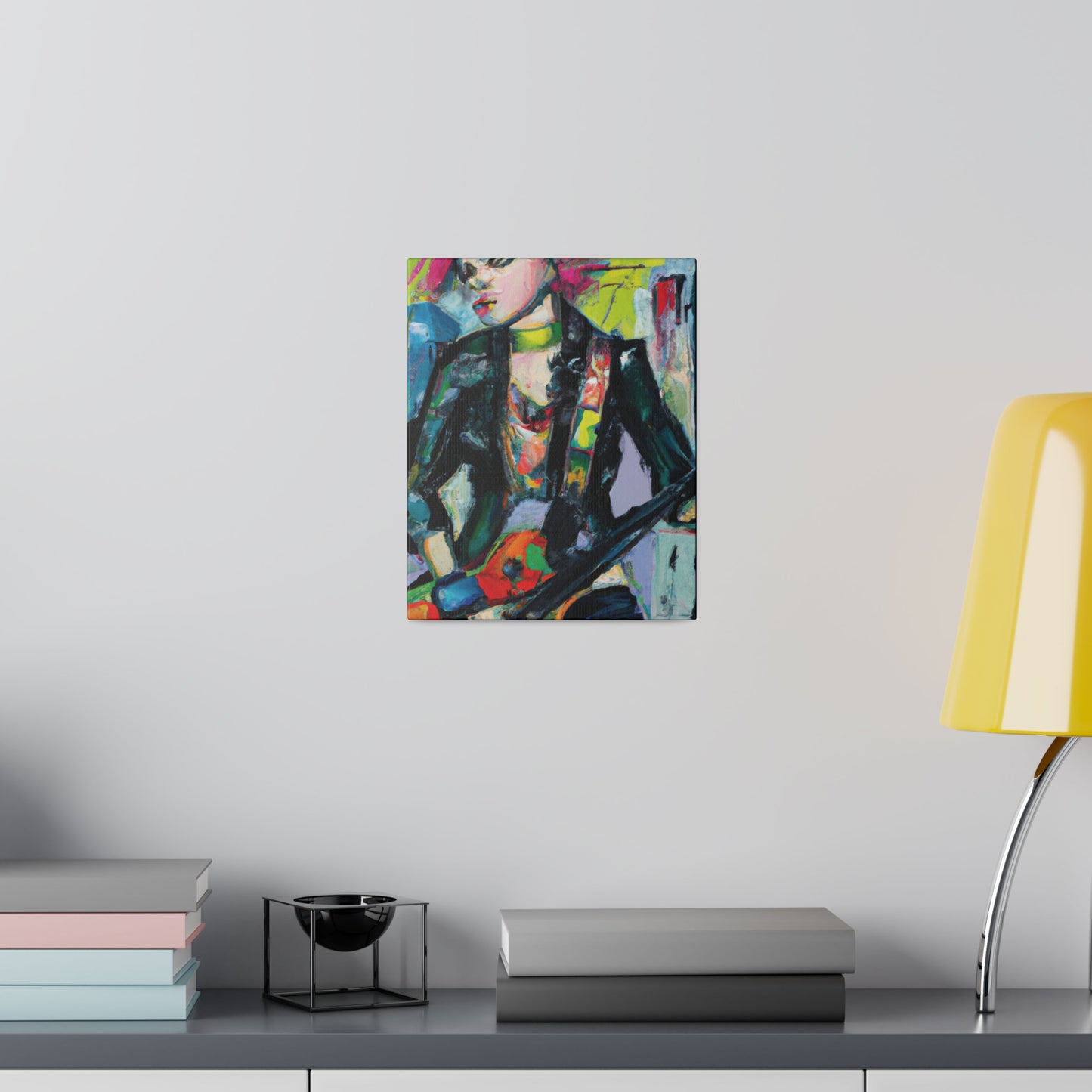 7258Y - Rockstar Oil Painting Style Print | Poster | Home Decor | Wall Art | Music Art | Canvas