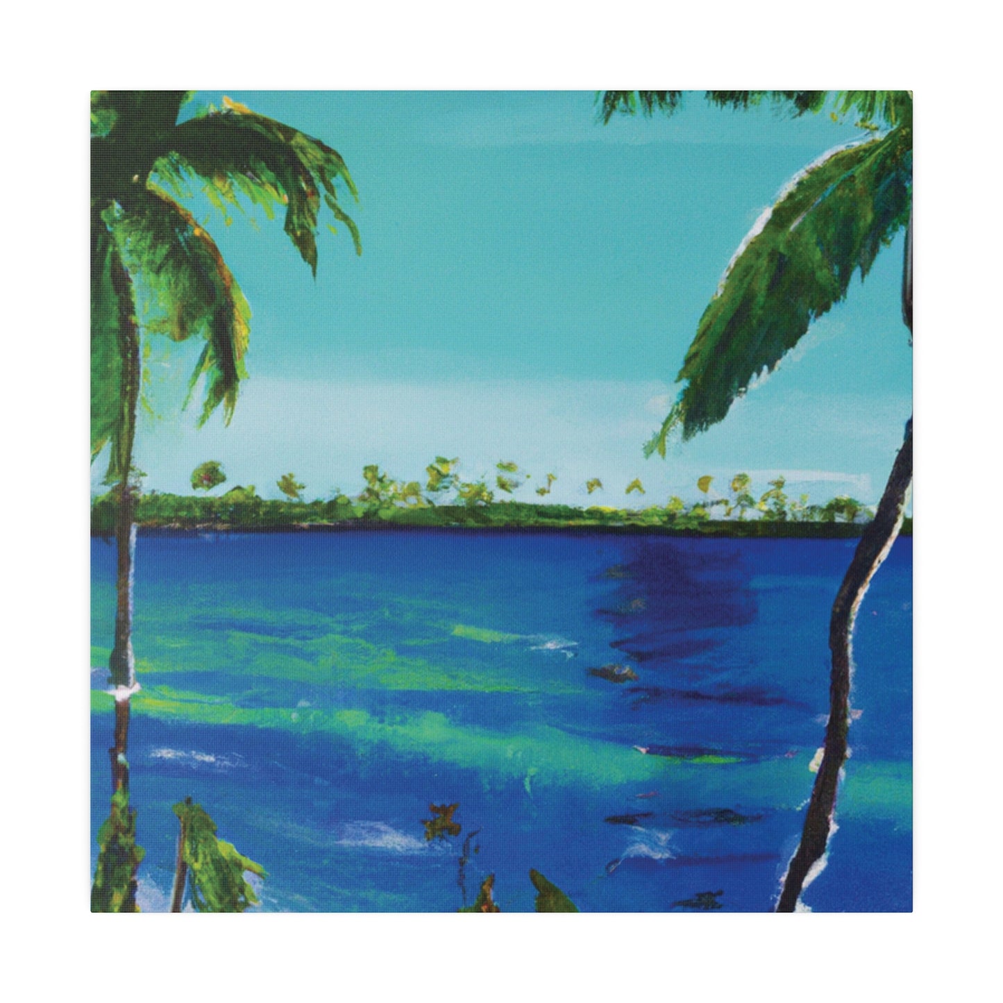 5491V - Bahamas Ocean Painting Print | Bahamas | Ocean | Beach | Poster | Home Decor | Wall Art | Canvas