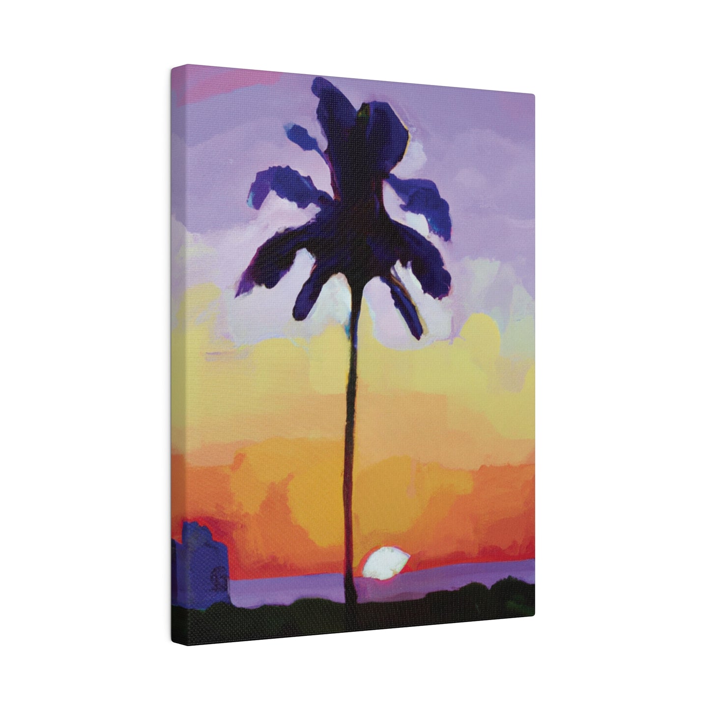 8495G - Miami Beach Sunset Painting Print | Miami | Beach | Sunset | Poster | Home Decor | Wall Art | Canvas