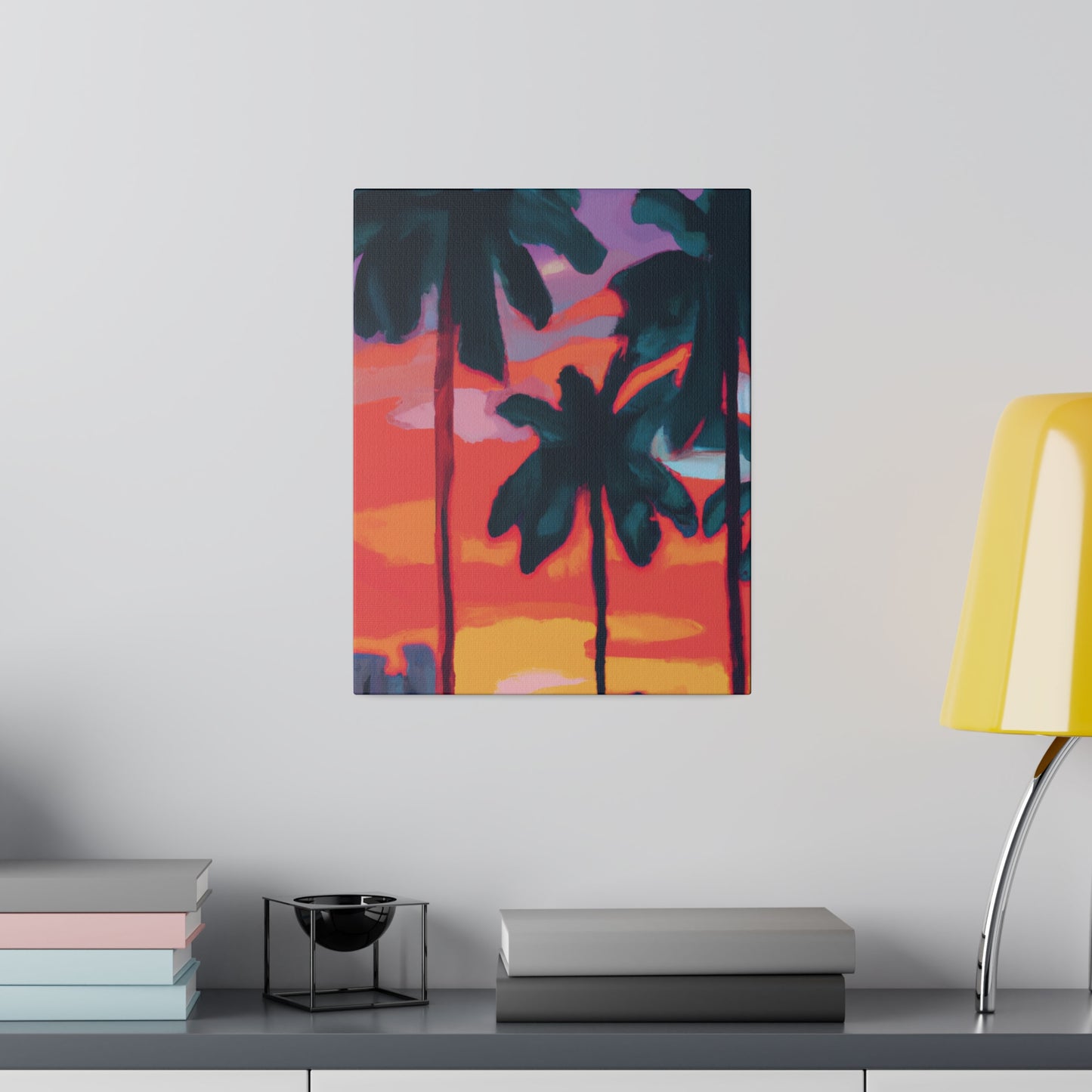 8175T - Miami Beach Sunset Painting Print | Miami | Beach | Sunset | Poster | Home Decor | Wall Art | Canvas