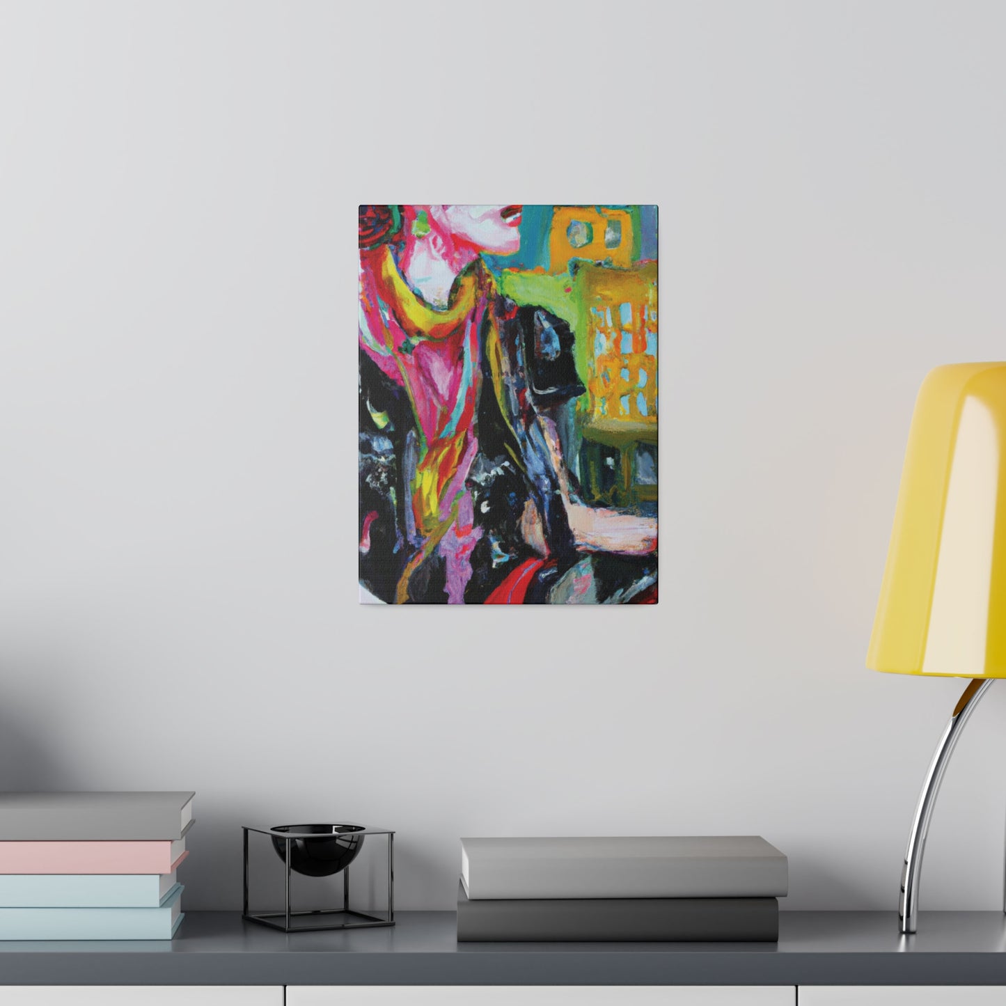 9896T - Rockstar Oil Painting Style Print | Poster | Home Decor | Wall Art | Music Art | Canvas