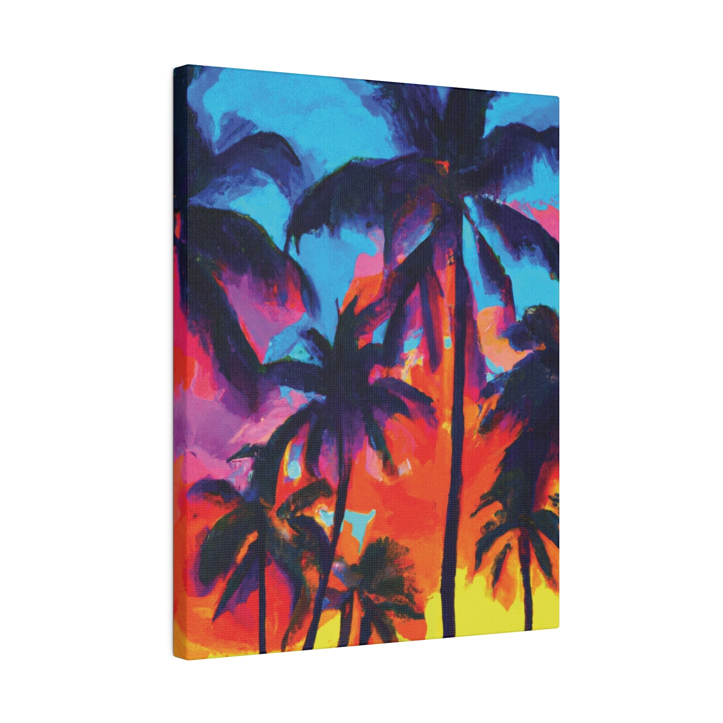 4672F - Miami Beach Sunset Painting Print | Miami | Beach | Sunset | Poster | Home Decor | Wall Art | Canvas