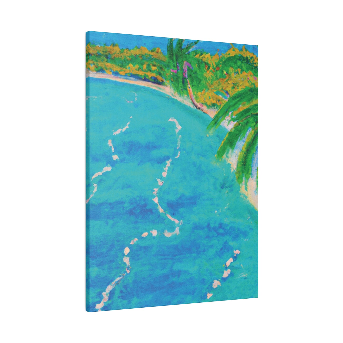 6605P - Bahamas Ocean Painting Print | Bahamas | Ocean | Beach | Poster | Home Decor | Wall Art | Canvas