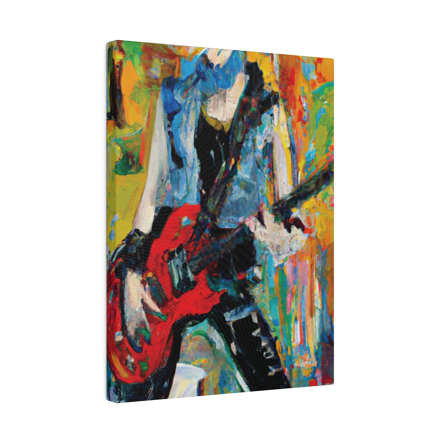 4721P - Rockstar Oil Painting Style Print | Poster | Home Decor | Wall Art | Music Art | Canvas