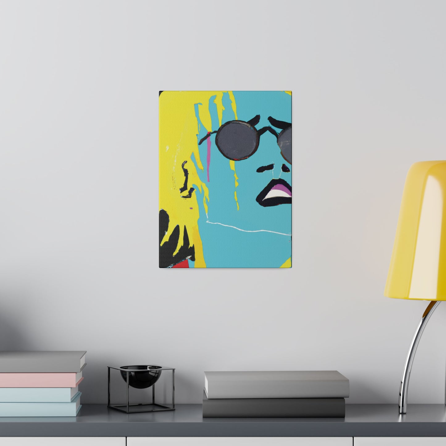 3863S - Rockstar Painting Print | Face | Abstract | Poster | Home Decor | Wall Art | Music Art | Canvas