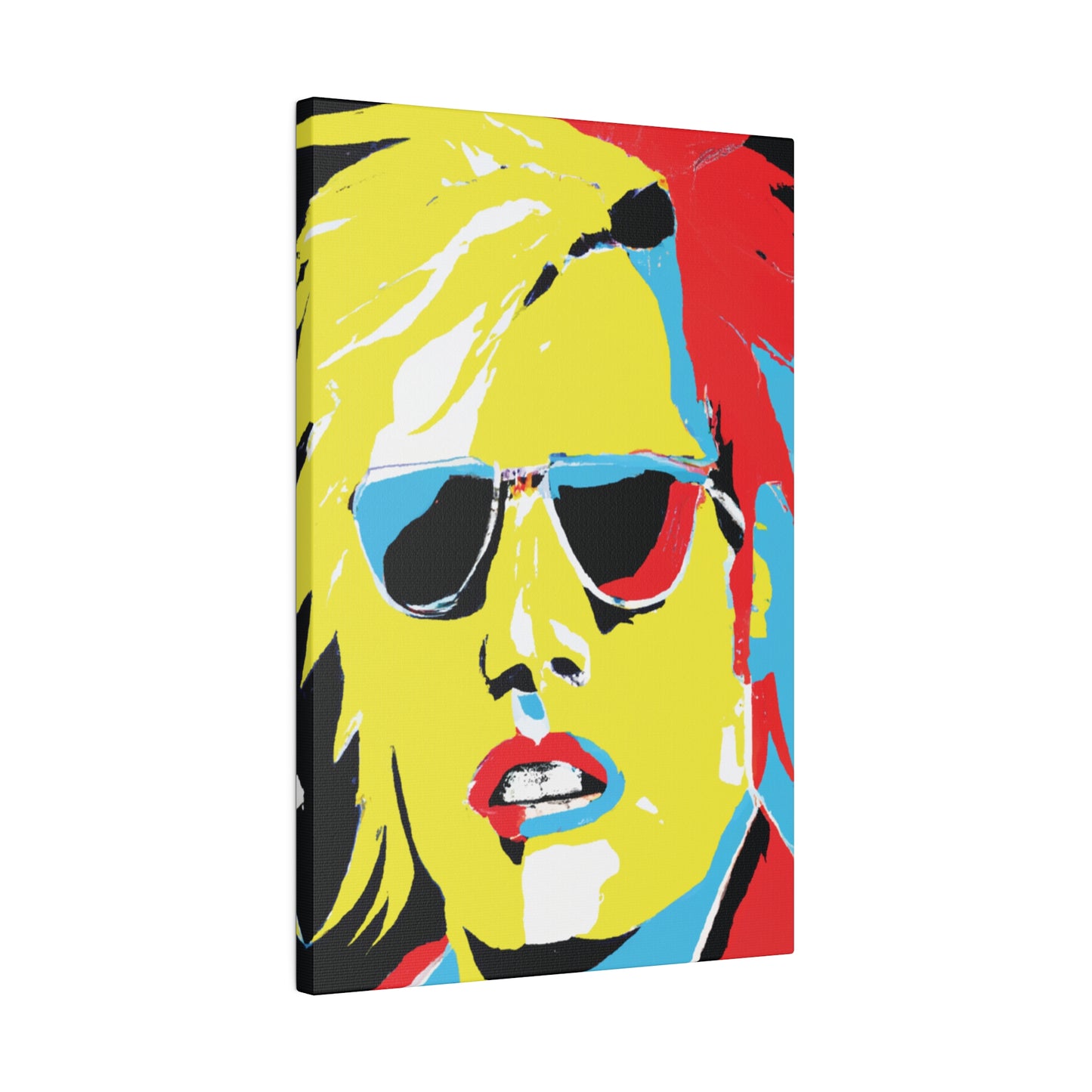 7436R - Rockstar Painting Print | Face | Abstract | Poster | Home Decor | Wall Art | Music Art | Canvas