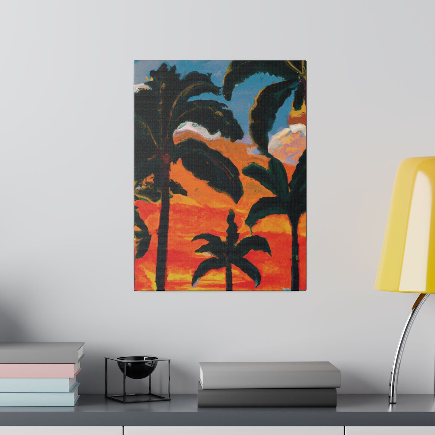 3782G - Miami Beach Sunset Painting Print | Miami | Beach | Sunset | Poster | Home Decor | Wall Art | Canvas