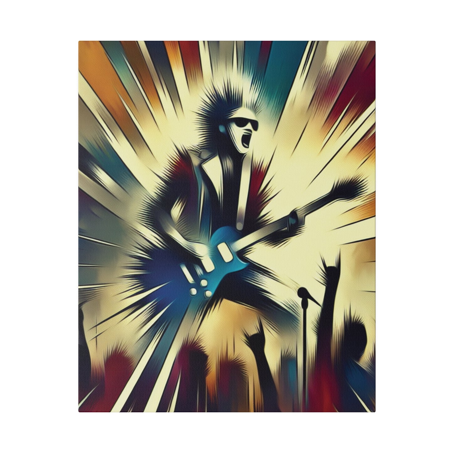 1872L - Rockstar Painting Print | Face | Abstract | Poster | Home Decor | Wall Art | Music Art | Canvas