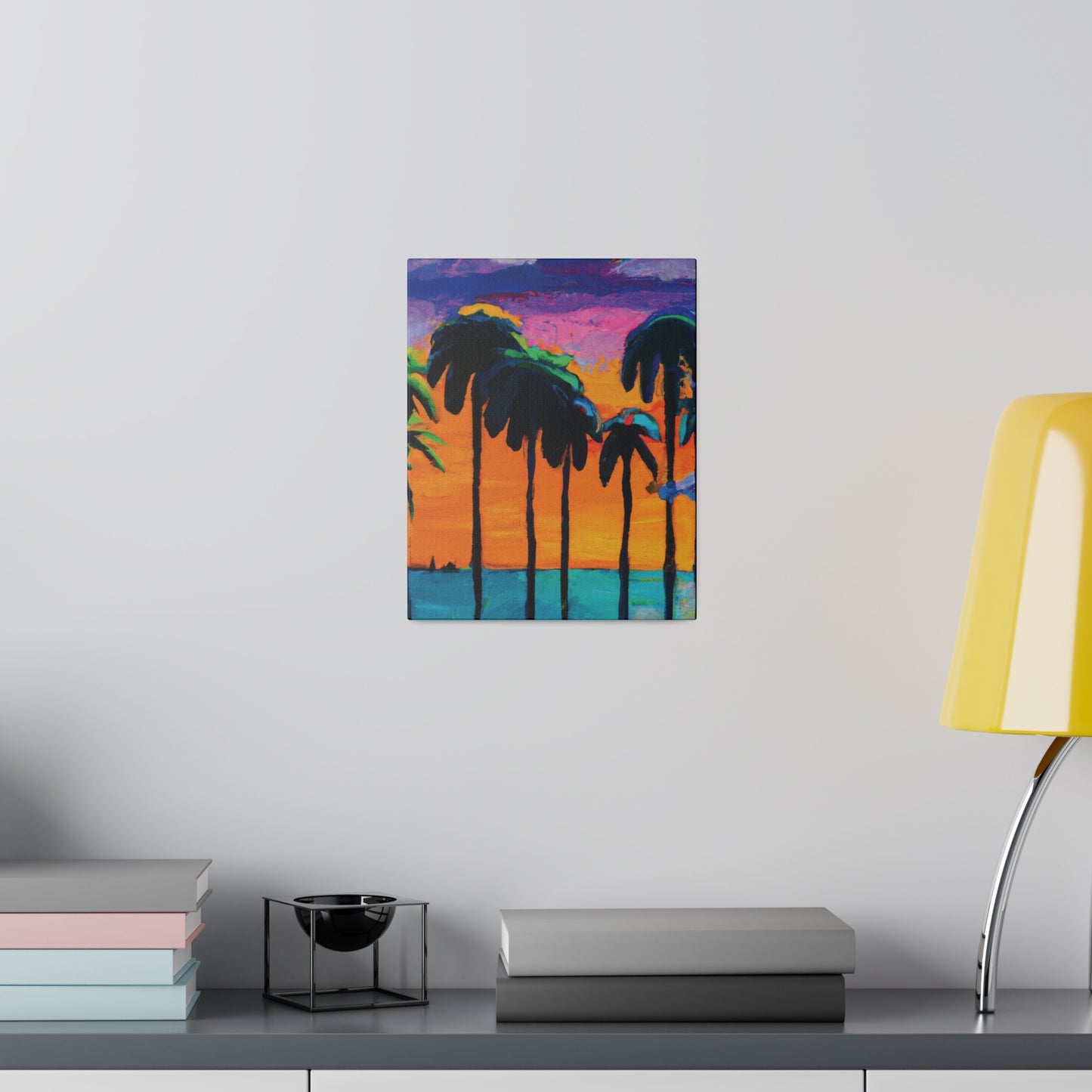 9331M - Miami Beach Sunset Painting Print | Miami | Beach | Sunset | Poster | Home Decor | Wall Art | Canvas