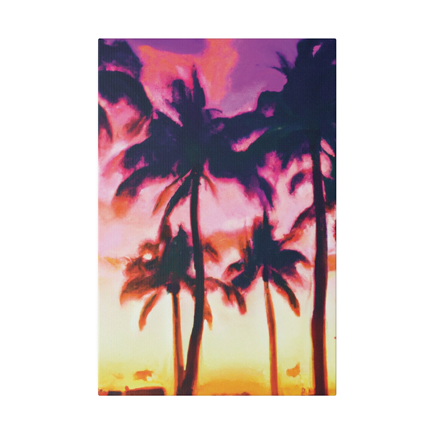 7266A - Miami Beach Sunset Painting Print | Miami | Beach | Sunset | Poster | Home Decor | Wall Art | Canvas