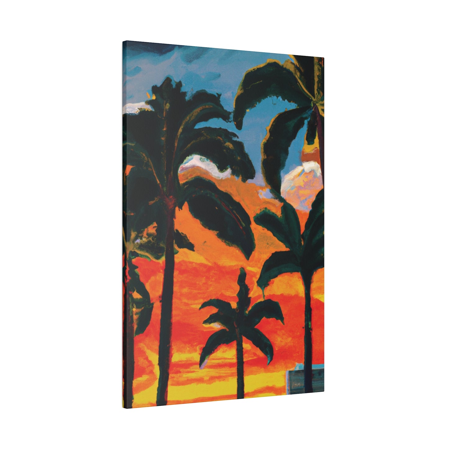 3782G - Miami Beach Sunset Painting Print | Miami | Beach | Sunset | Poster | Home Decor | Wall Art | Canvas