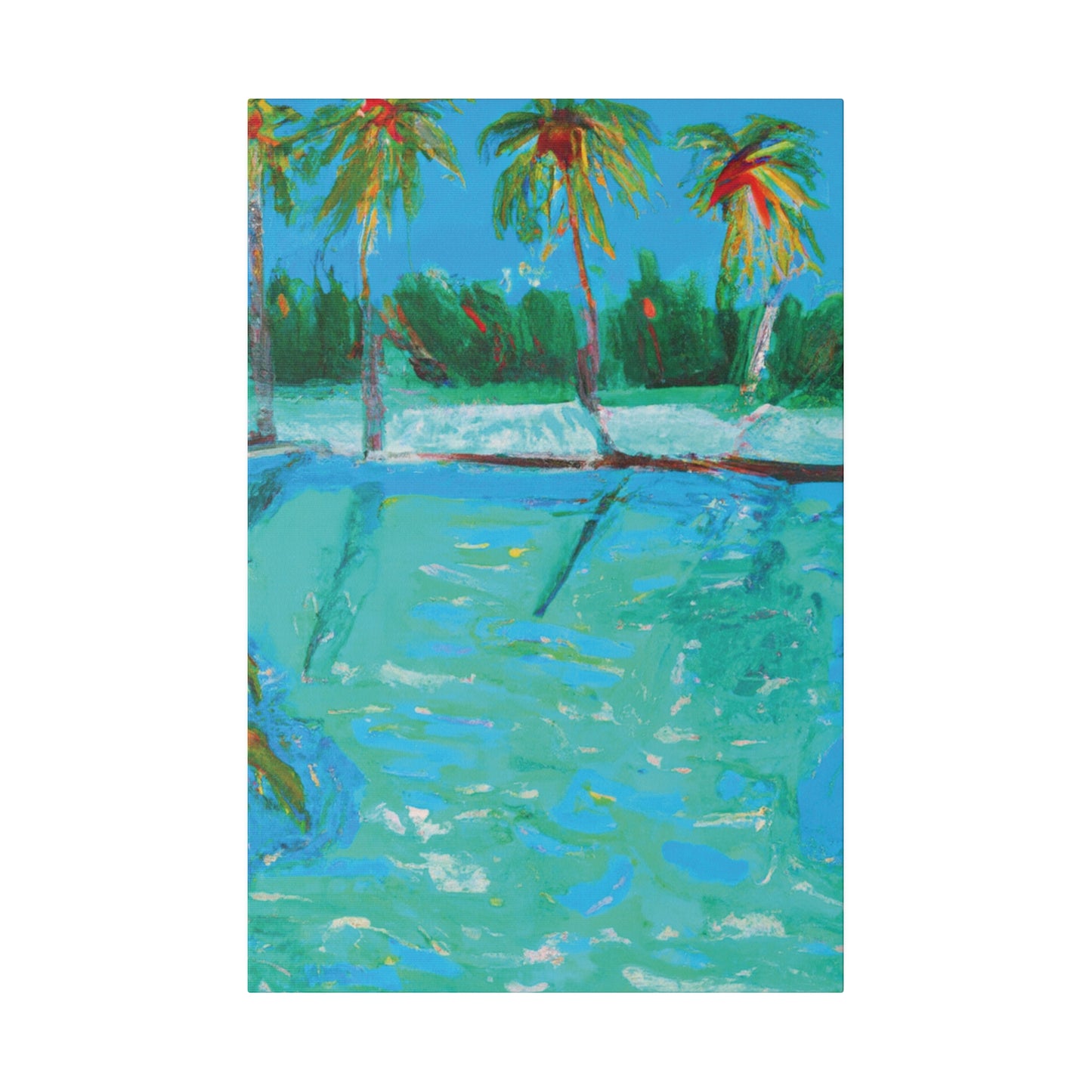 8483P - Bahamas Ocean Painting Print | Bahamas | Ocean | Beach | Poster | Home Decor | Wall Art | Canvas
