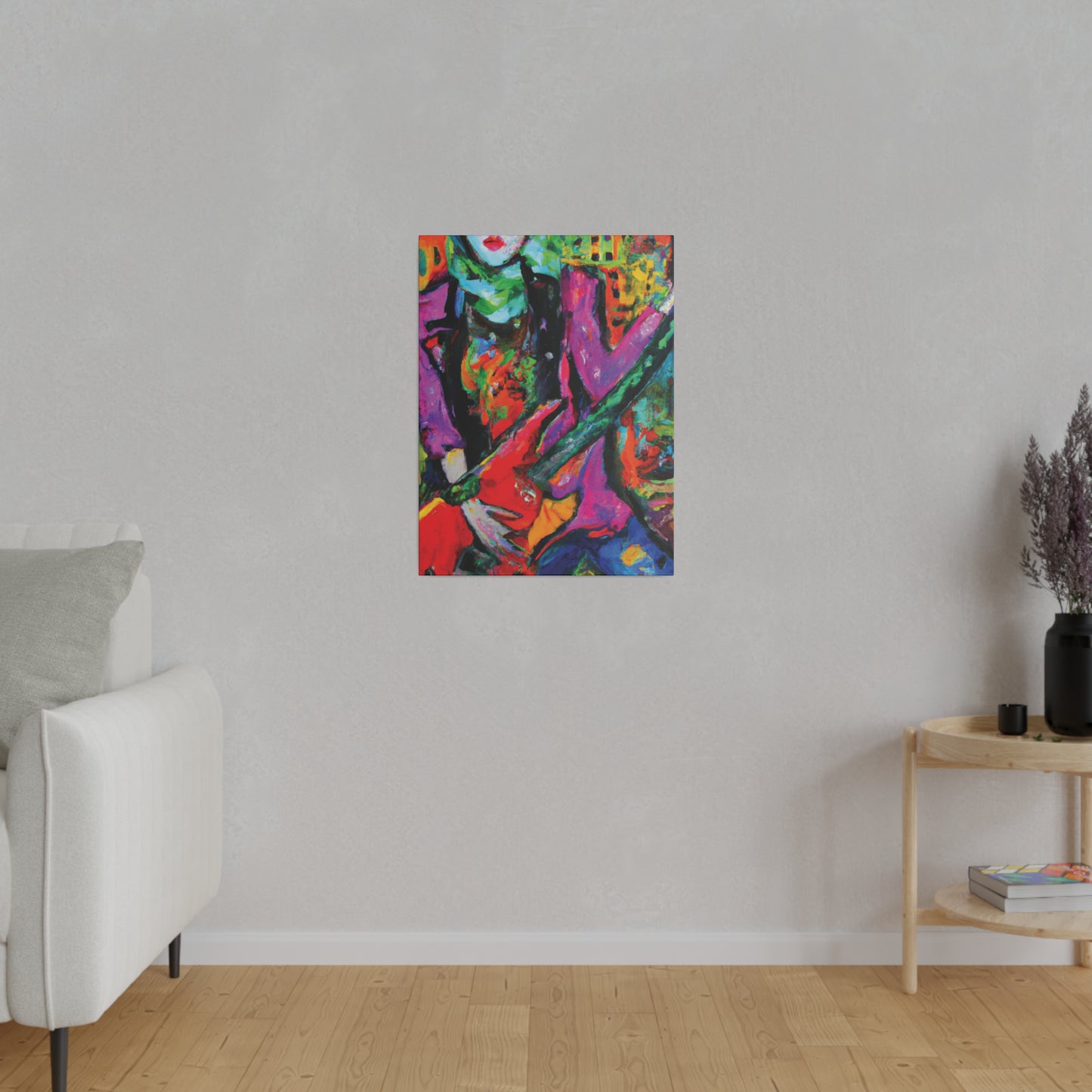 3861D - Rockstar Oil Painting Style Print | Poster | Home Decor | Wall Art | Music Art | Canvas