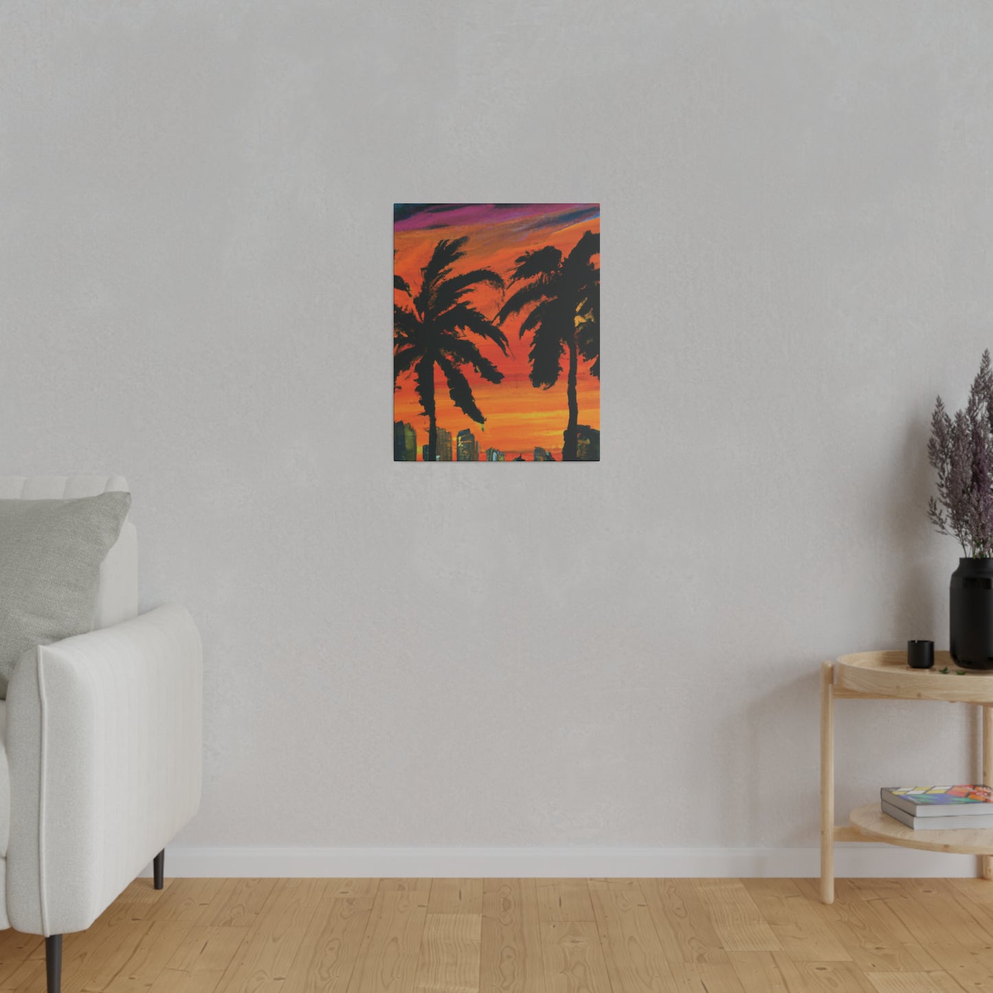 3294V - Miami Beach Sunset Painting Print | Miami | Beach | Sunset | Poster | Home Decor | Wall Art | Canvas