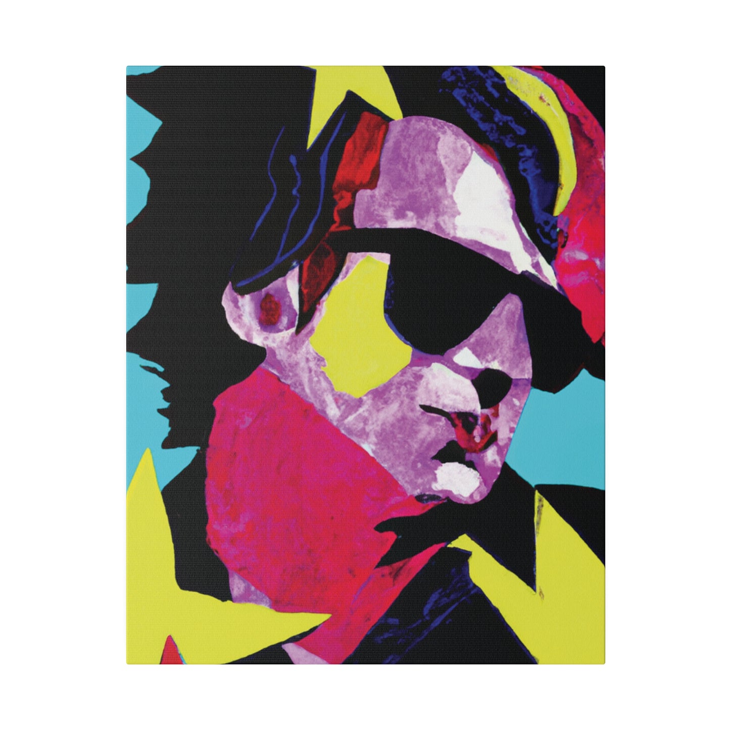 6749z - Rockstar Painting Print | Face | Abstract | Poster | Home Decor | Wall Art | Music Art | Canvas