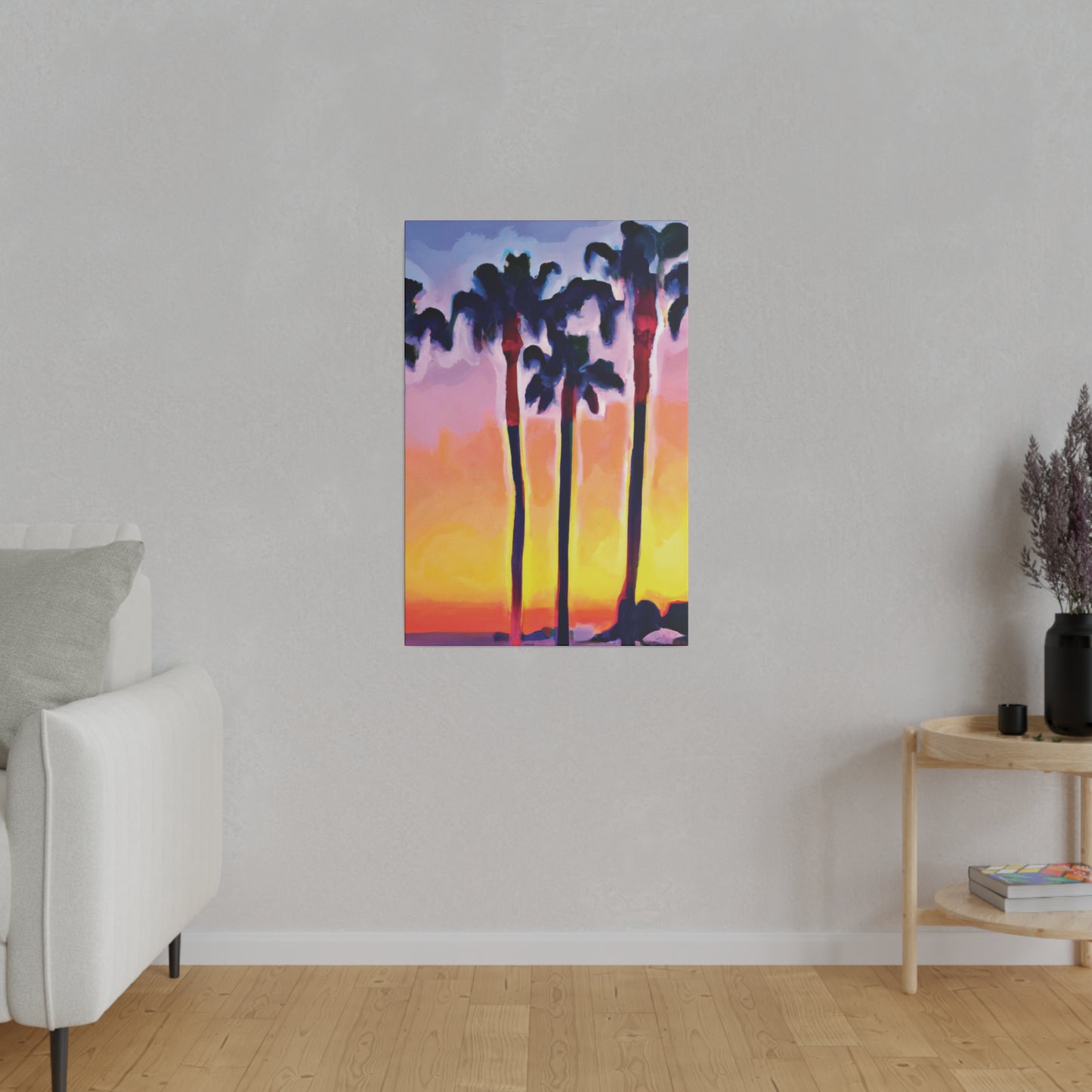 7116C - Miami Beach Sunset Painting Print | Miami | Beach | Sunset | Poster | Home Decor | Wall Art | Canvas