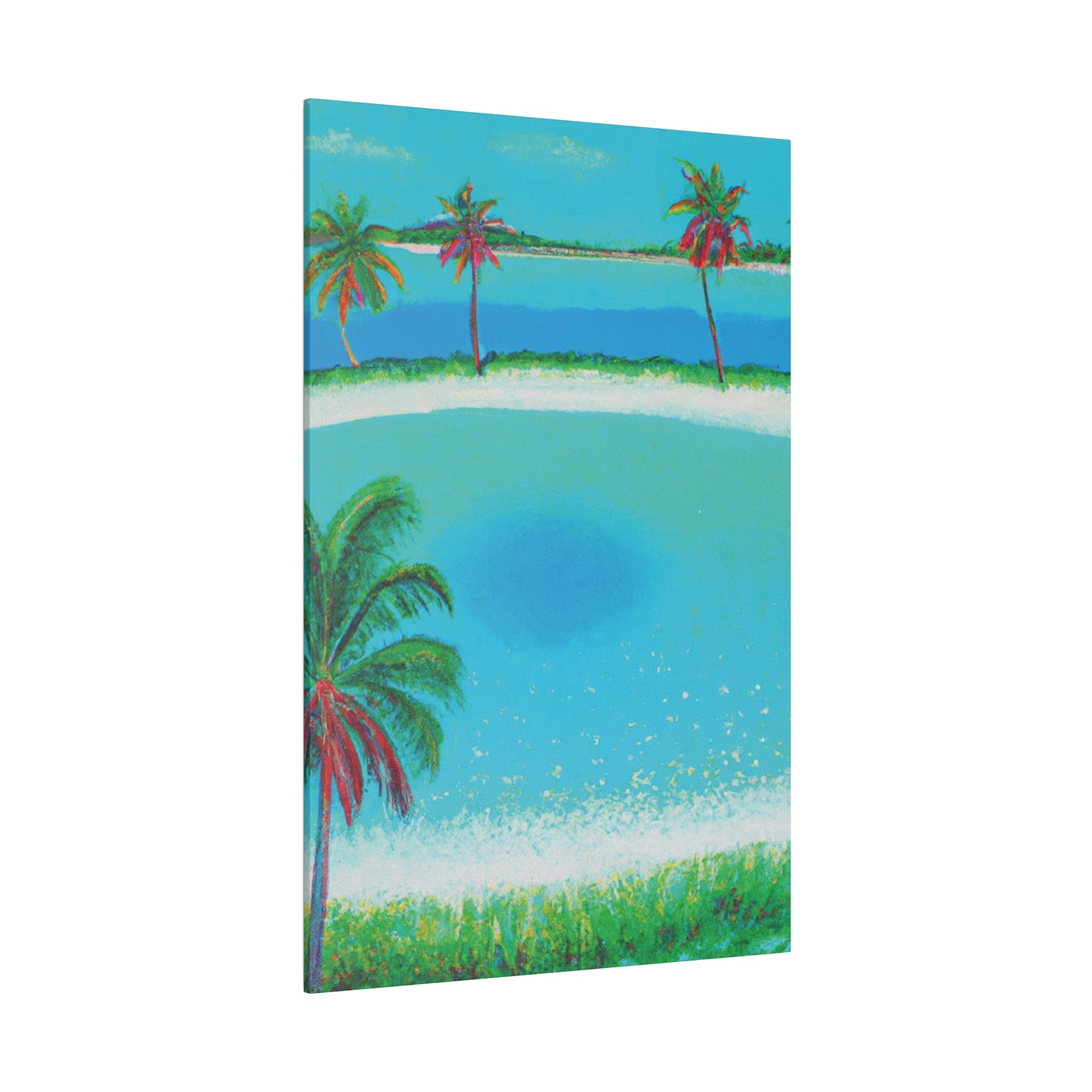 2198G - Bahamas Ocean Painting Print | Bahamas | Ocean | Beach | Poster | Home Decor | Wall Art | Canvas