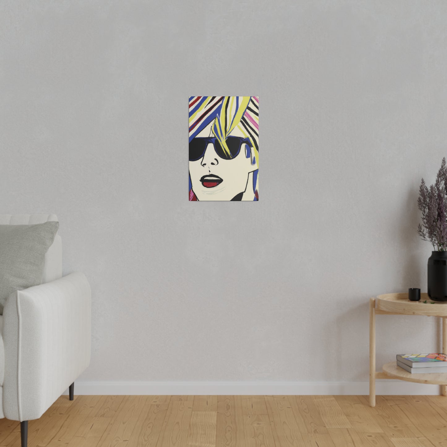 4789F - Rockstar Painting Print | Face | Abstract | Poster | Home Decor | Wall Art | Music Art | Canvas