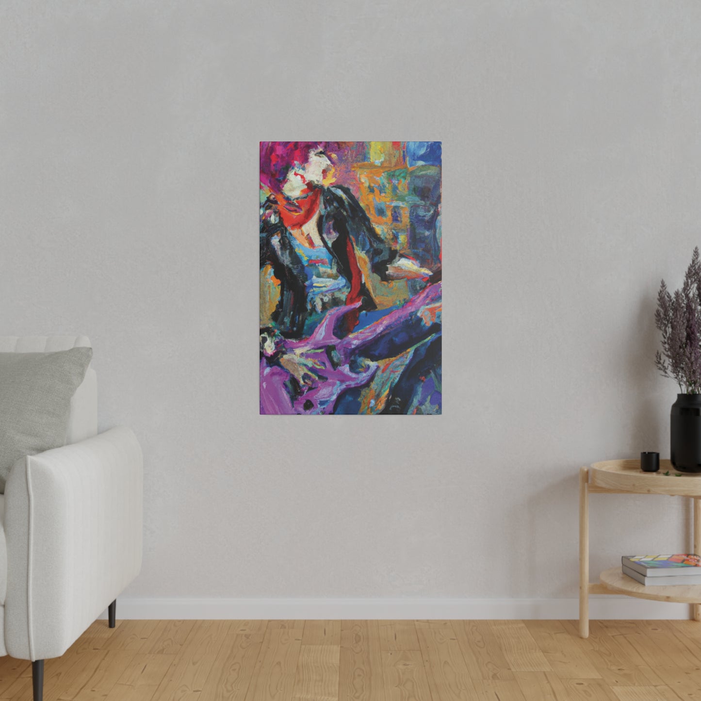 4827X - Rockstar Oil Painting Style Print | Poster | Home Decor | Wall Art | Music Art | Canvas