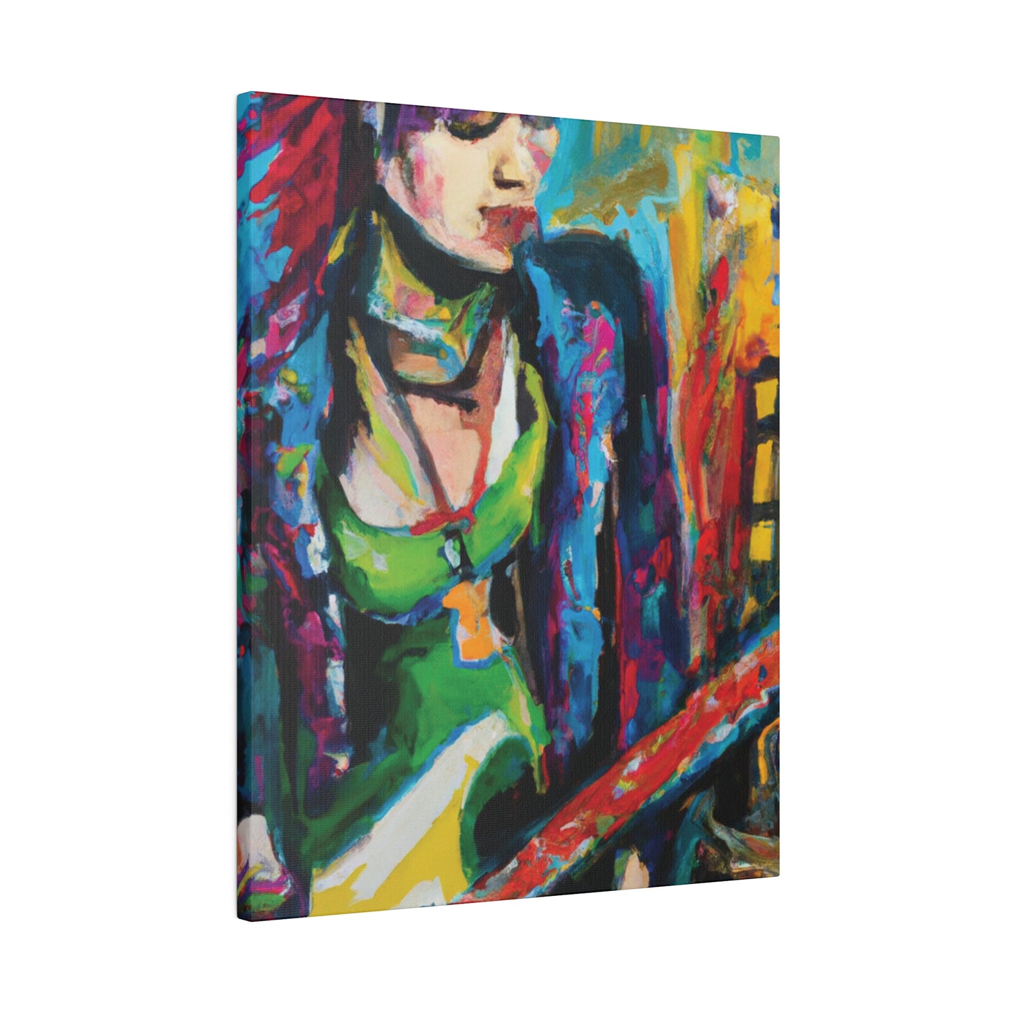 8561U - Rockstar Oil Painting Style Print | Poster | Home Decor | Wall Art | Music Art | Canvas