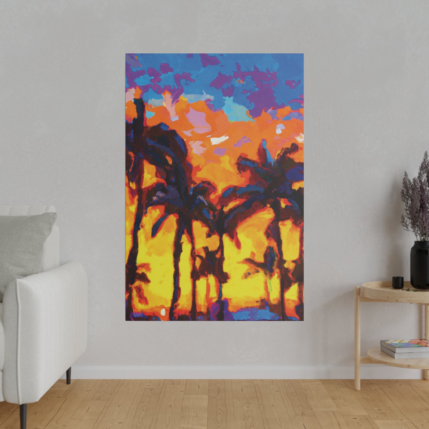 5533Y - Miami Beach Sunset Painting Print | Miami | Beach | Sunset | Poster | Home Decor | Wall Art | Canvas