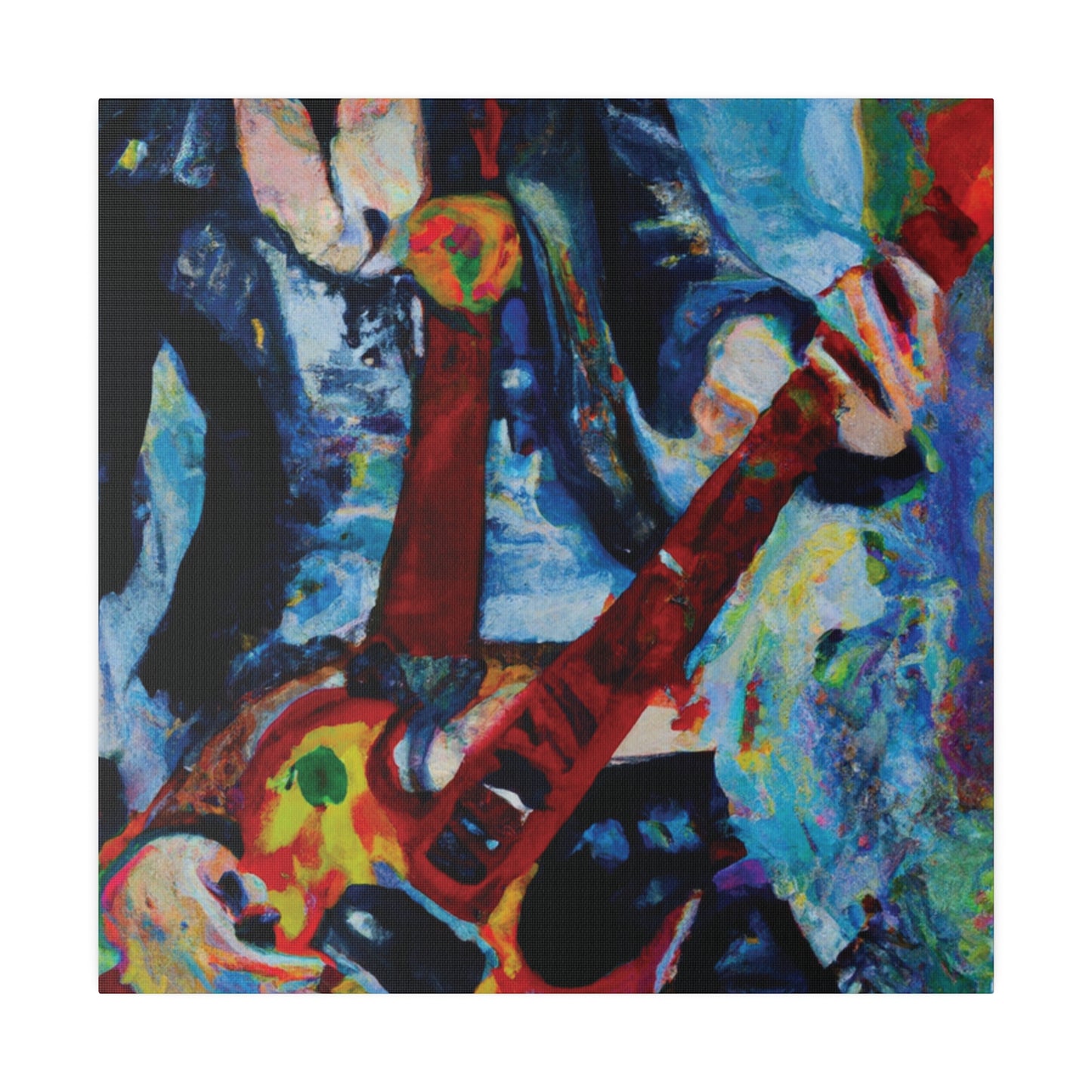 7105A - Rockstar Oil Painting Style Print | Poster | Home Decor | Wall Art | Music Art | Canvas