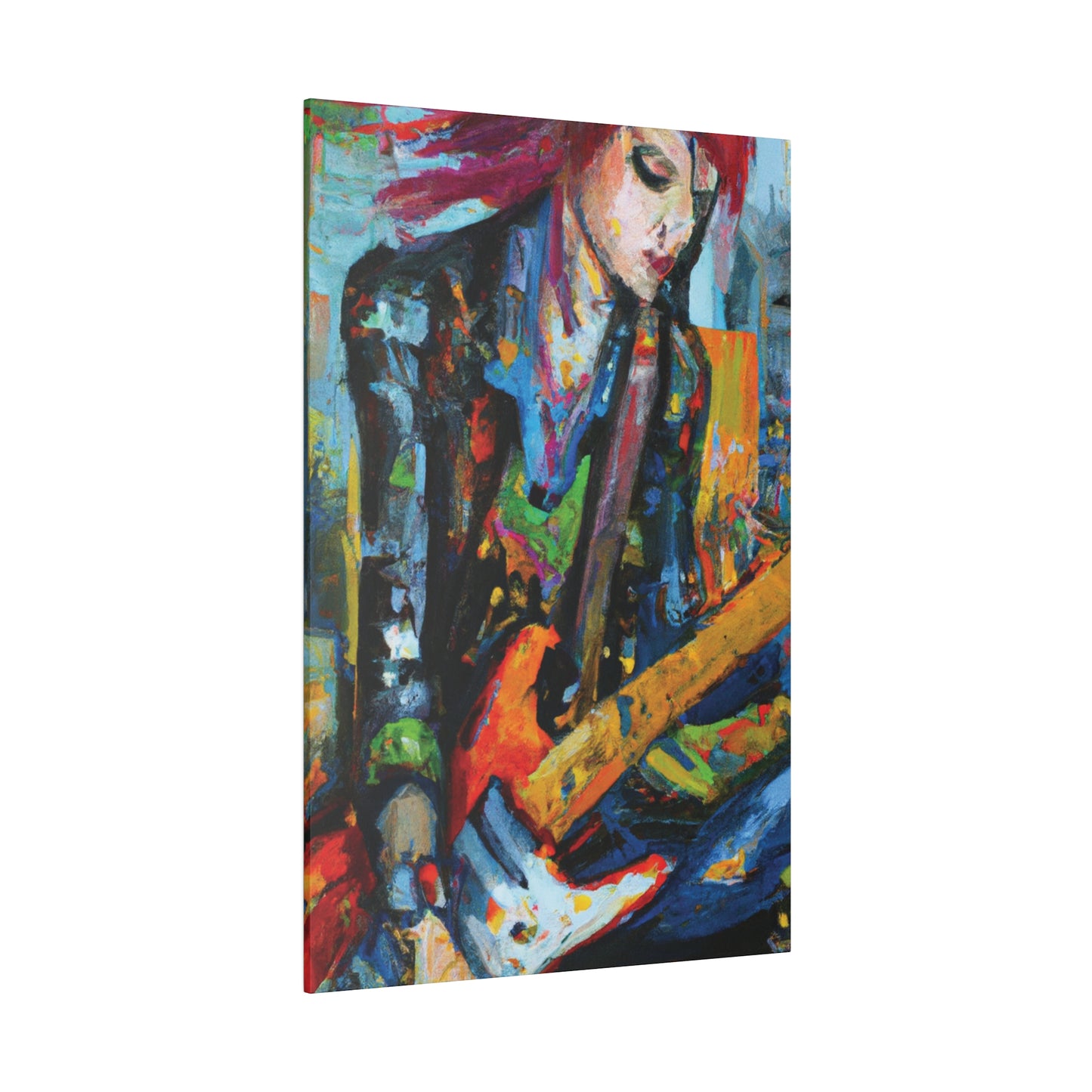 7893K - Rockstar Oil Painting Style Print | Poster | Home Decor | Wall Art | Music Art | Canvas