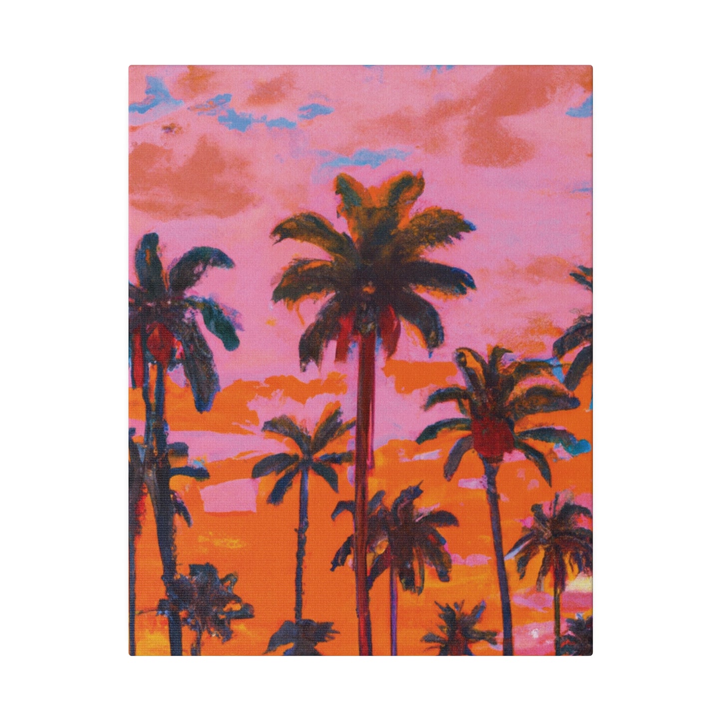 9385A - Miami Beach Sunset Painting Print | Miami | Beach | Sunset | Poster | Home Decor | Wall Art | Canvas