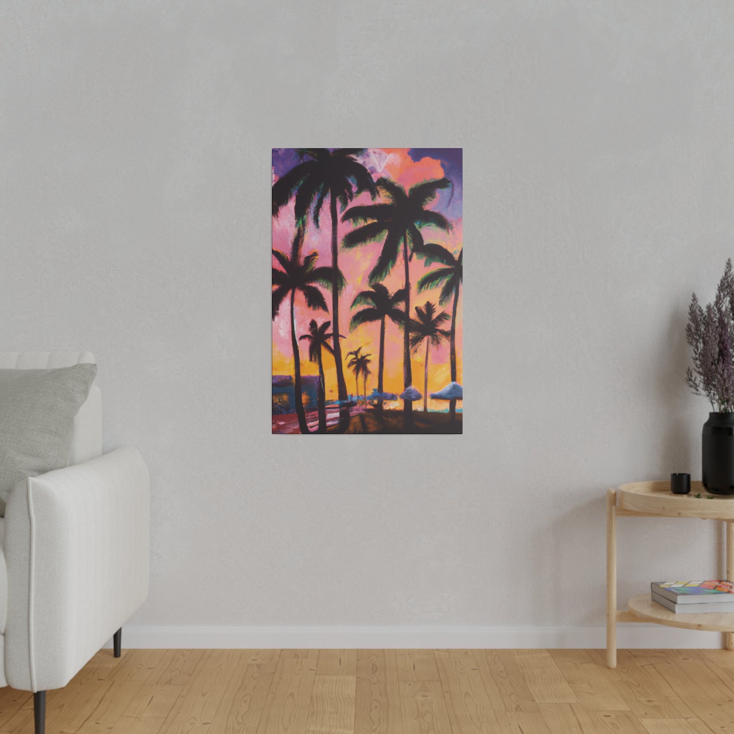 7524X - Miami Beach Sunset Painting Print | Miami | Beach | Sunset | Poster | Home Decor | Wall Art | Canvas