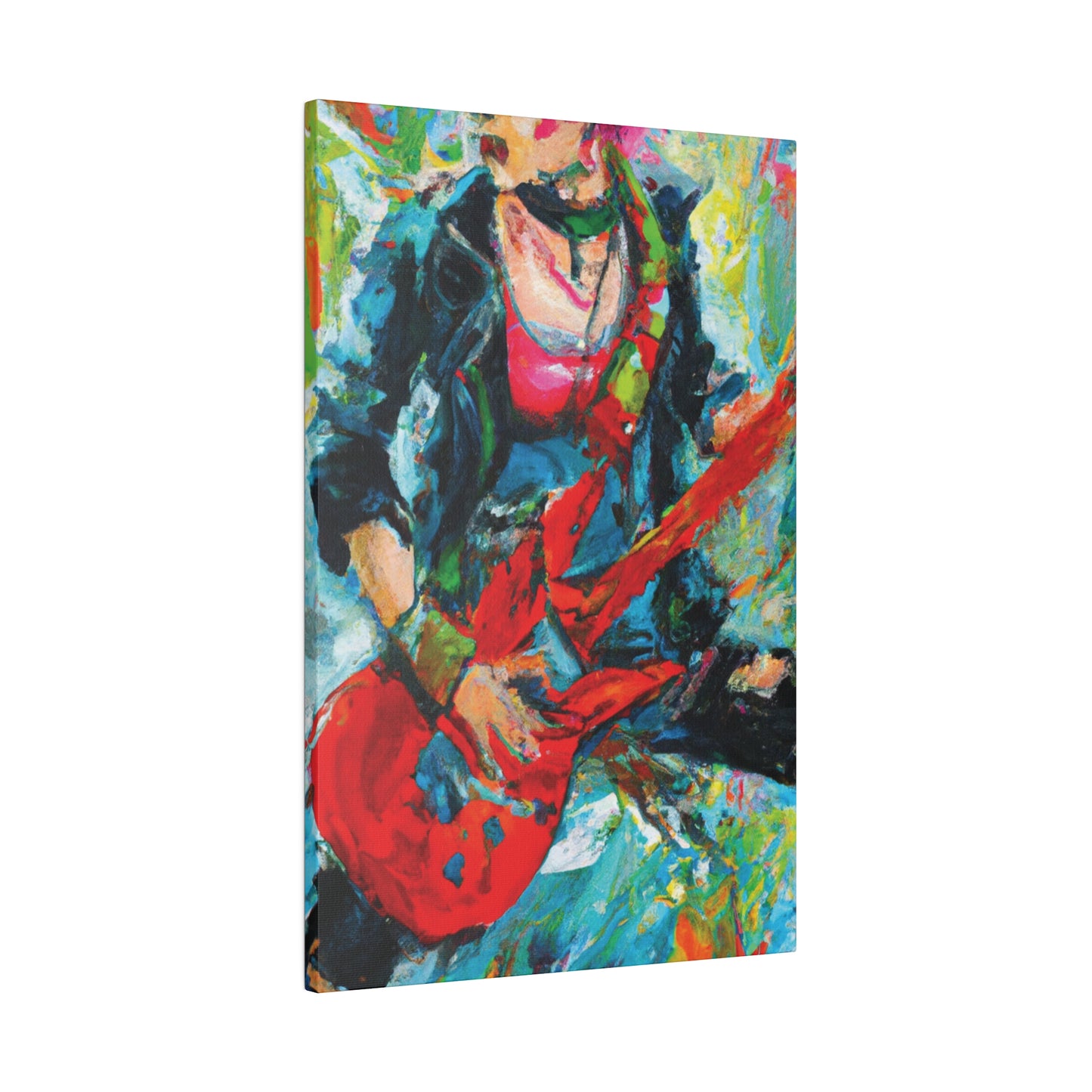 7746Y - Rockstar Oil Painting Style Print | Poster | Home Decor | Wall Art | Music Art | Canvas