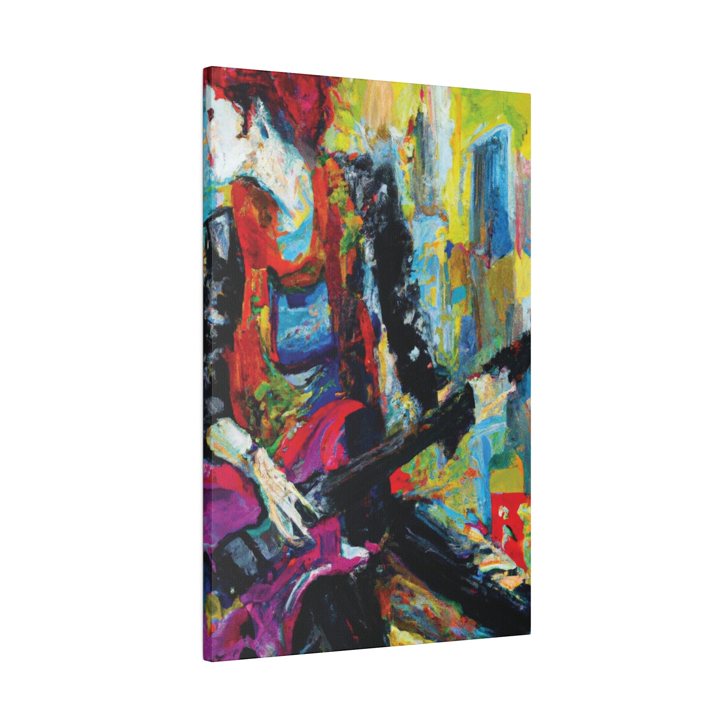 7692O - Rockstar Oil Painting Style Print | Poster | Home Decor | Wall Art | Music Art | Canvas