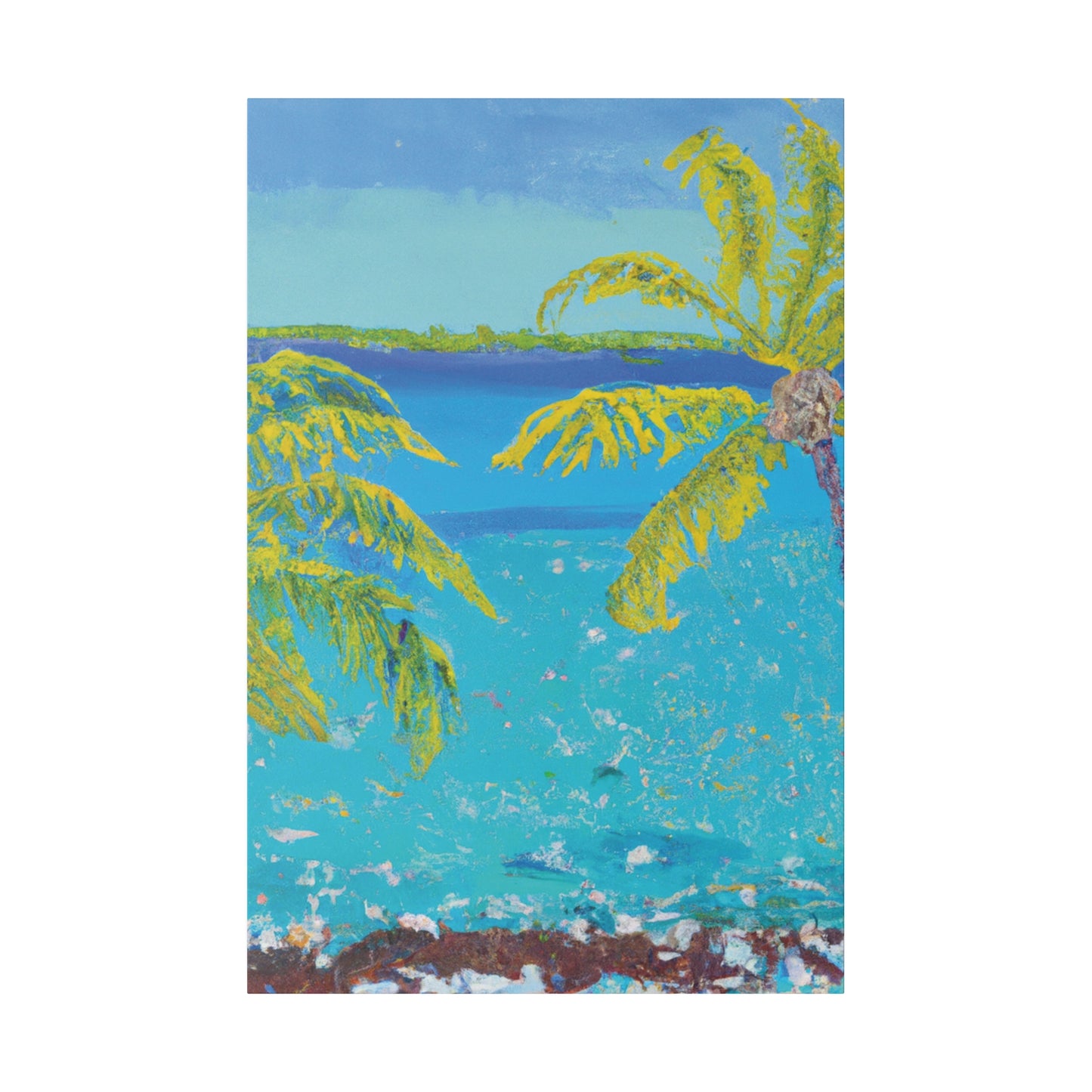 9282F - Bahamas Ocean Painting Print | Bahamas | Ocean | Beach | Poster | Home Decor | Wall Art | Canvas