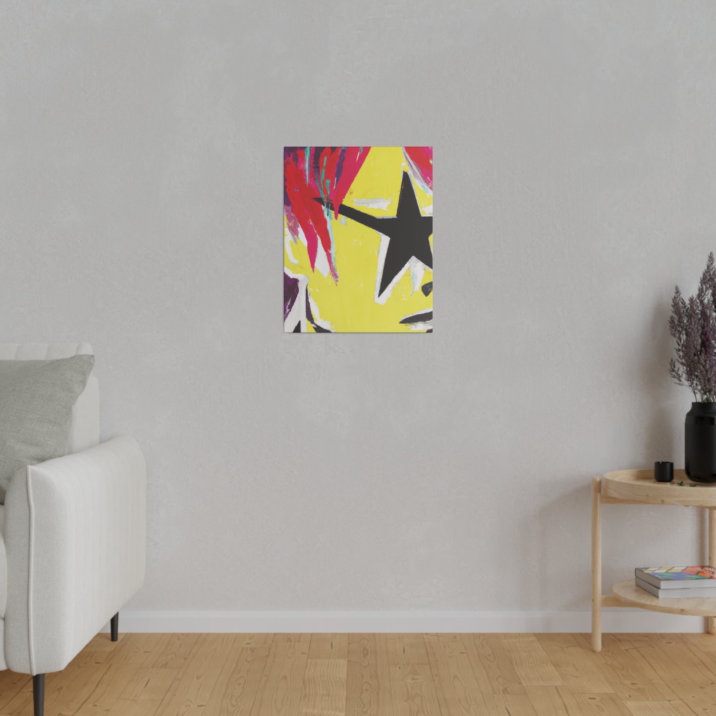 8768M - Rockstar Painting Print | Face | Abstract | Poster | Home Decor | Wall Art | Music Art | Canvas