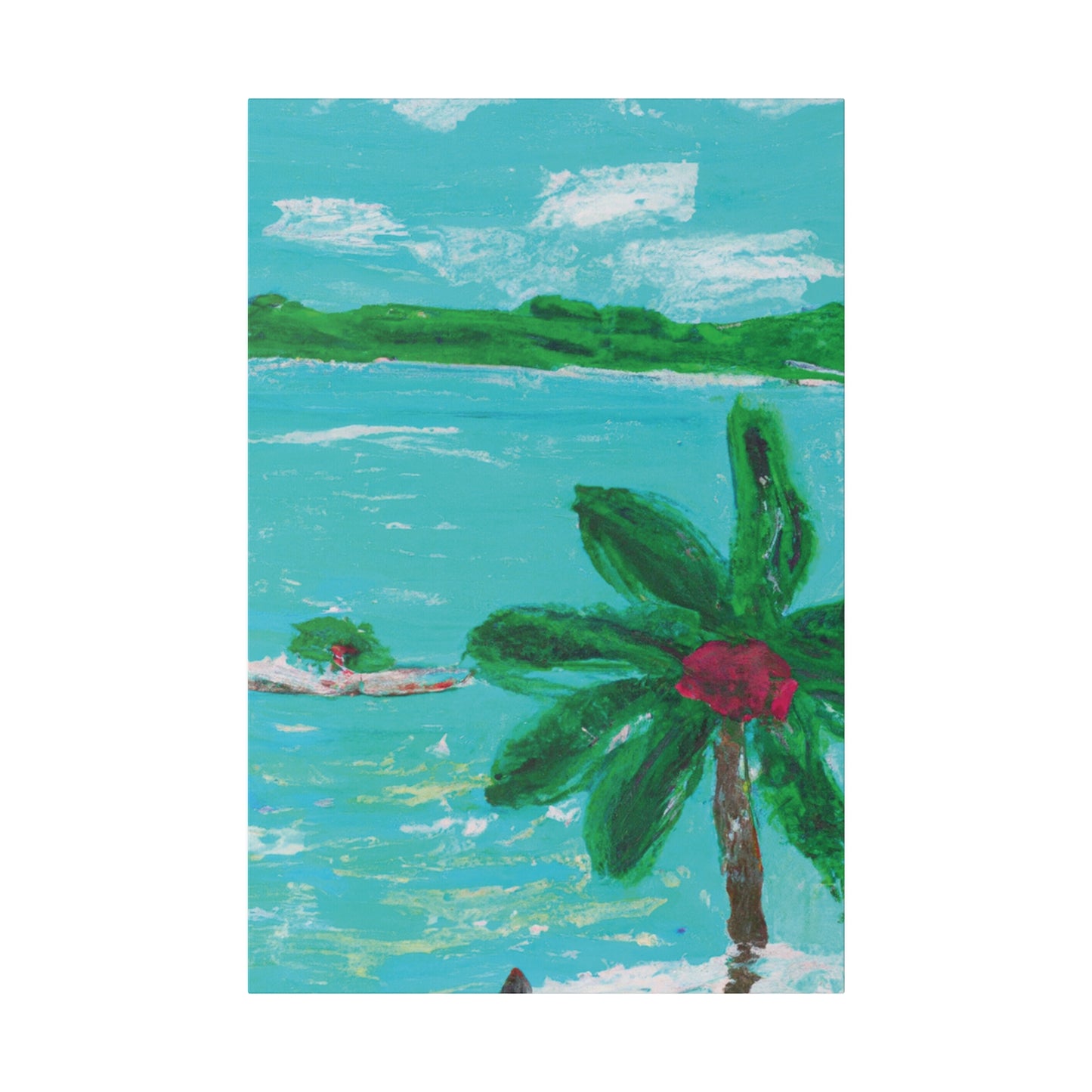 5627Q - Bahamas Ocean Painting Print | Bahamas | Ocean | Beach | Poster | Home Decor | Wall Art | Canvas