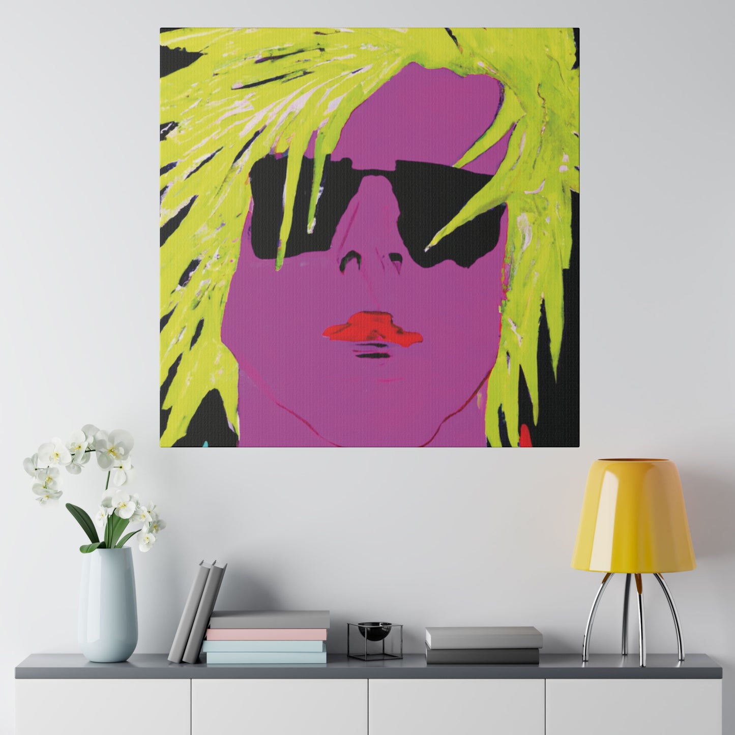 3271U - Rockstar Painting Print | Face | Abstract | Poster | Home Decor | Wall Art | Music Art | Canvas