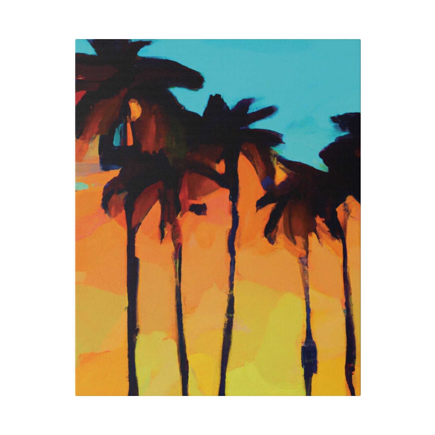 3606O - Miami Beach Sunset Painting Print | Miami | Beach | Sunset | Poster | Home Decor | Wall Art | Canvas